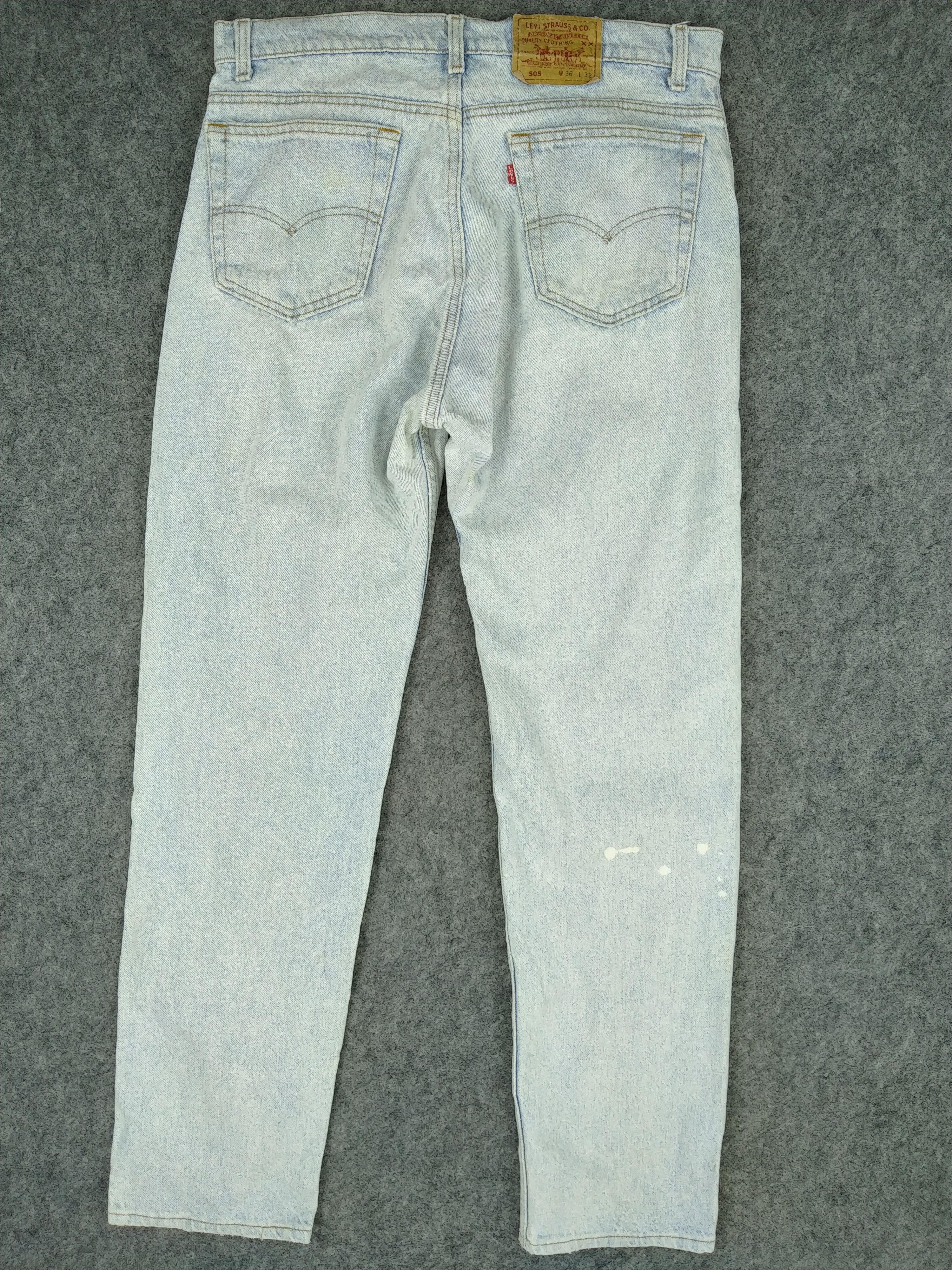 Japanese Brand Light Wash Vintage Levi's 505 USA Denim 35 x 32.5 -JN591 Size US 36 / EU 52 - 2 Thumbnail