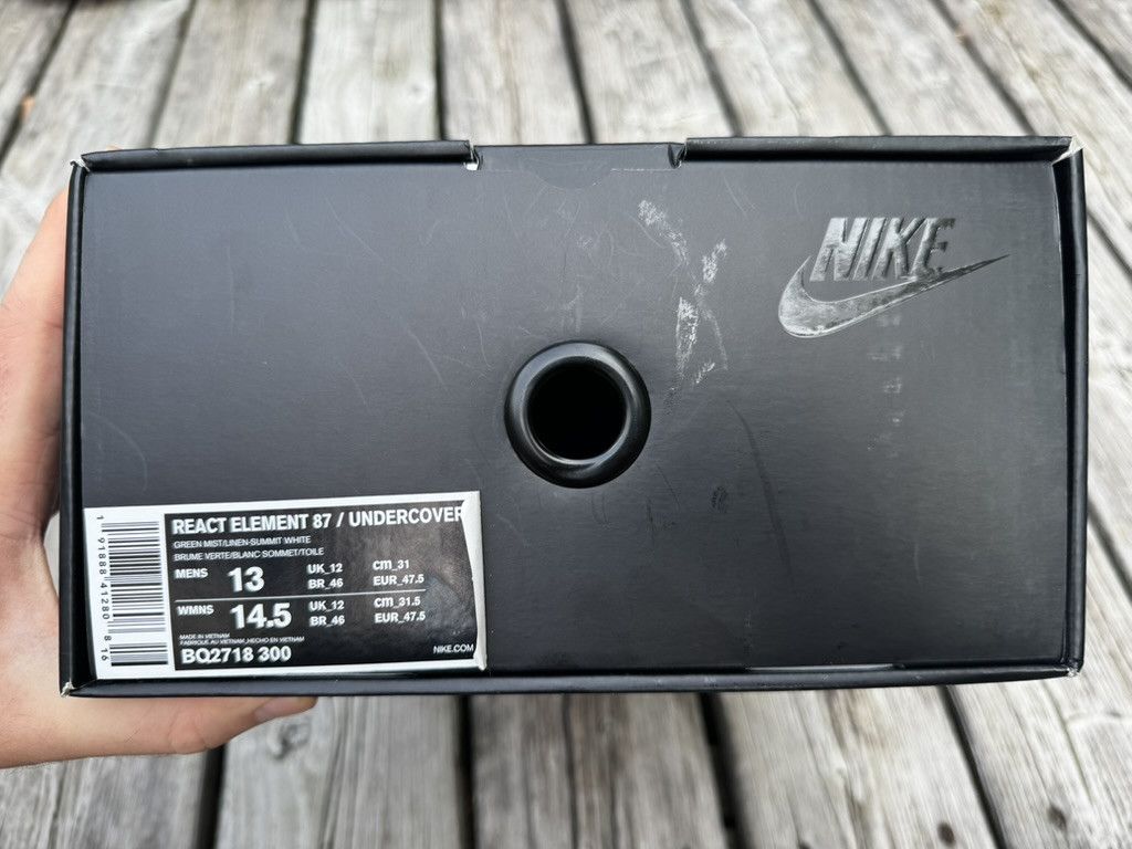 Nike × Undercover 2018 React Element 87 Green Mist BQ2718-300 Size US 13 / EU 46 - 9 Thumbnail