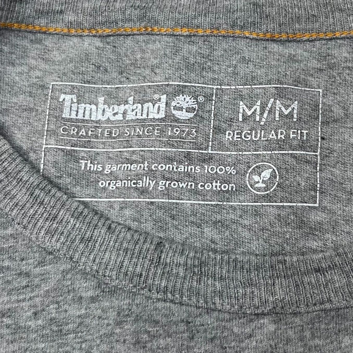 Timberland Timberland Grey Classic Big Logo Spellout Graphic Cotton T-Shirt Medium Size US M / EU 48-50 / 2 - 2 Thumbnail