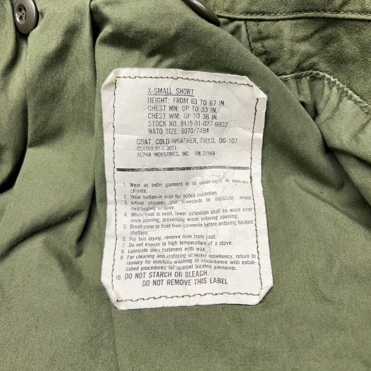 Alpha Industries × Vintage Alpha Industries Field Coat Short Cold Weather M65 Jacket Size US XS / EU 42 / 0 - 11 Thumbnail