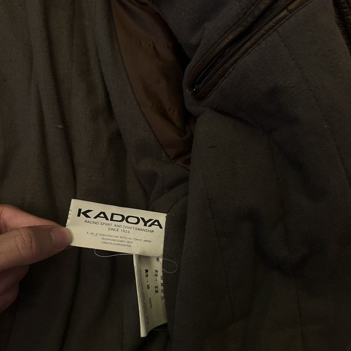 Kadoya Kadoya Force Macees Racing Sheepskin Flight Jacket Size US L / EU 52-54 / 3 - 8 Thumbnail