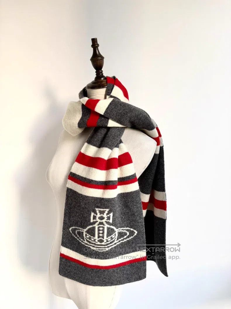 Vivienne Westwood Vivienne Westwood Large Saturn gray, white, and red stripe Size ONE SIZE - 2 Thumbnail