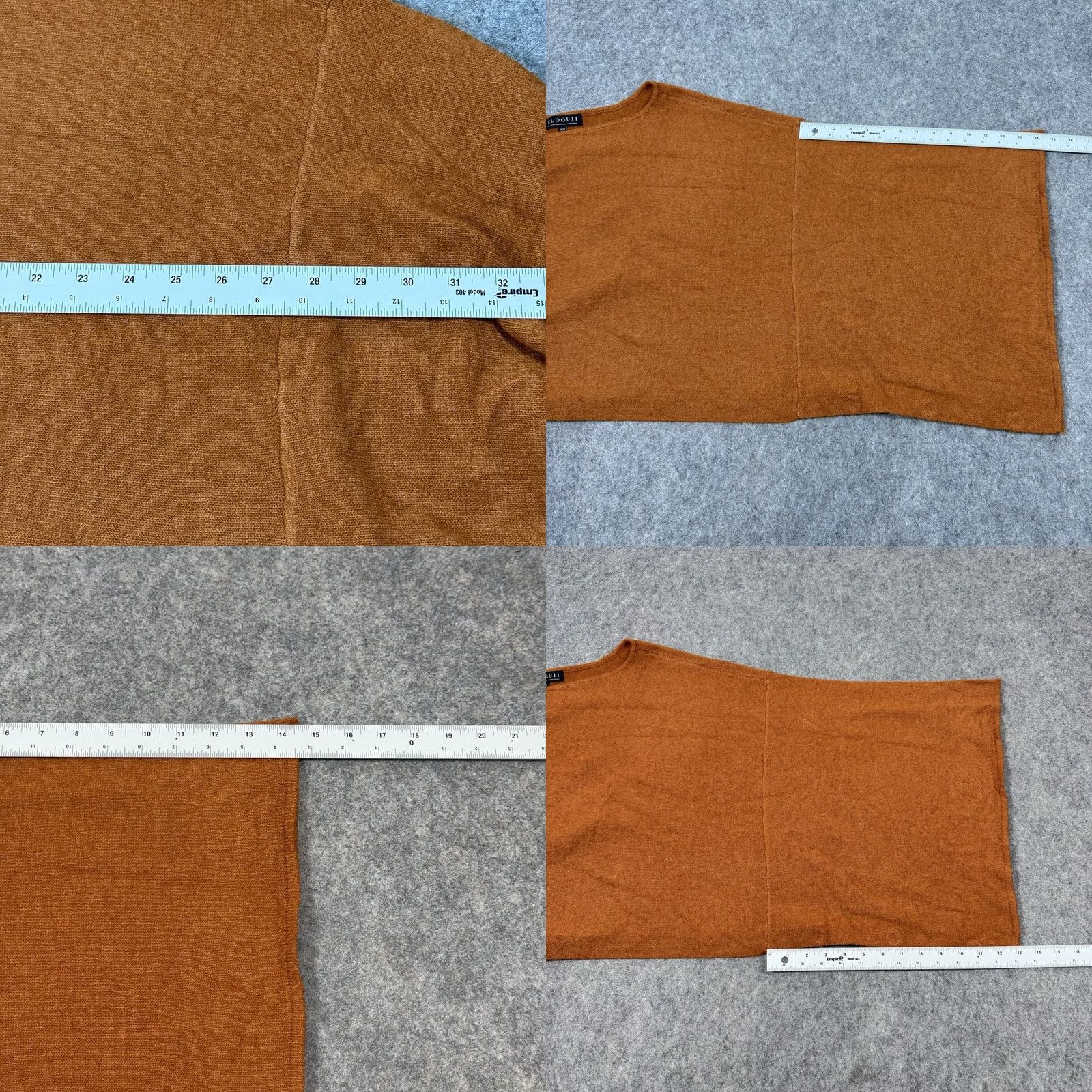 Vintage VINTAGE Eloquii Overside Draped Cropped Stretch Sweater Fit Women's Size 18/20 Brown NWT Size XXL / US 16-18 / IT 52-54 - 10 Thumbnail