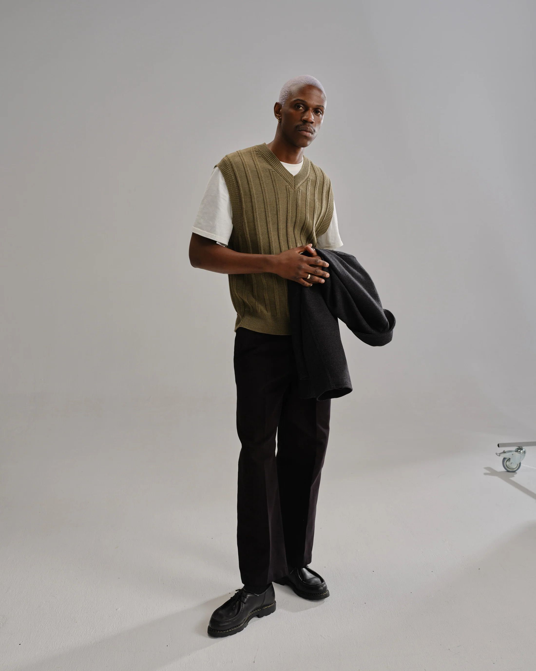 Other 💚 Thom Morison Merino Knit Vest Sage Medium NEW Size US M / EU 48-50 / 2 - 3 Thumbnail