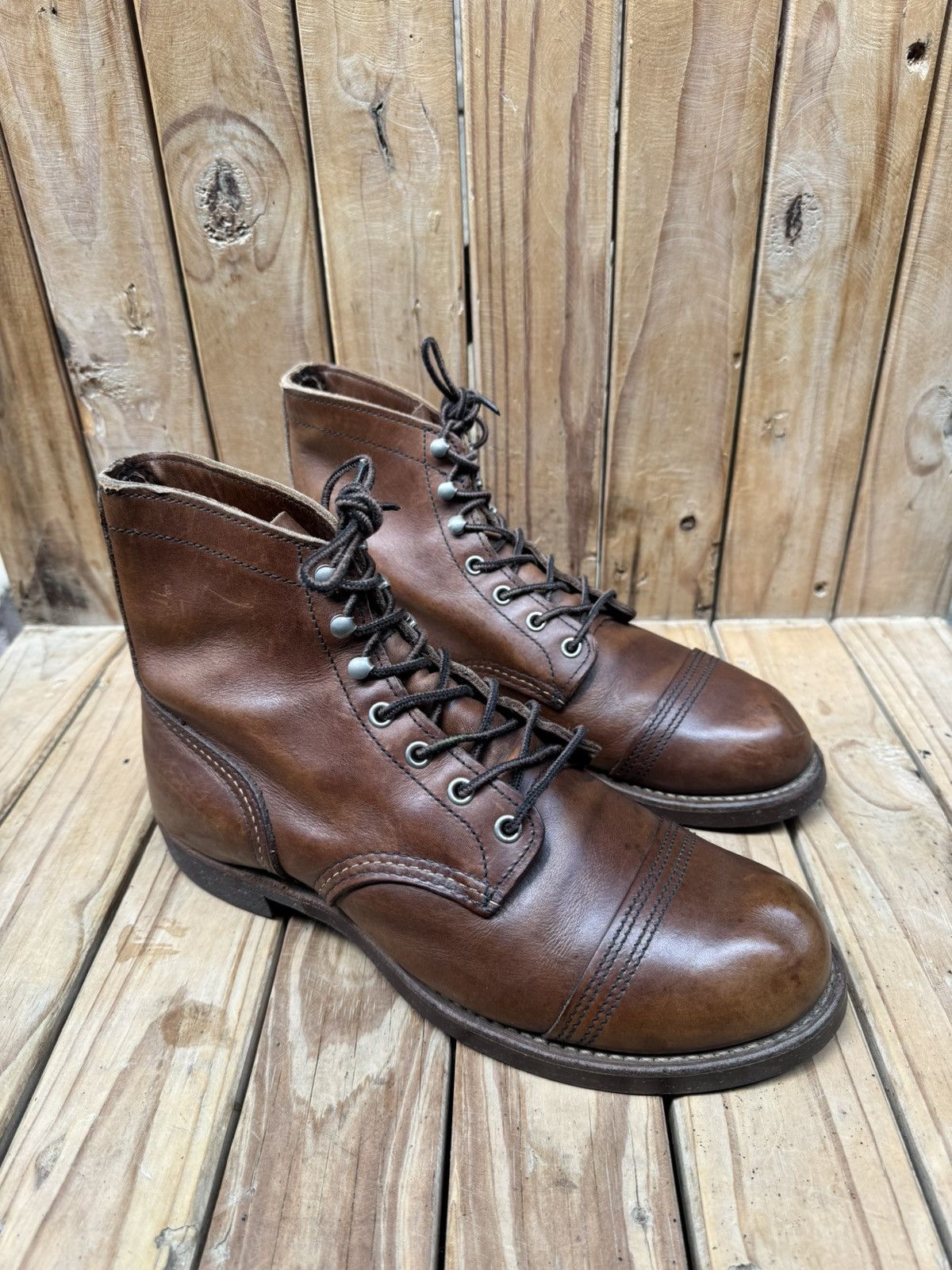 Red Wing Red Wing 8111 iron ranger Brown leather Boots UK 7.5 D Size US 8.5 / EU 41-42 - 11 Thumbnail