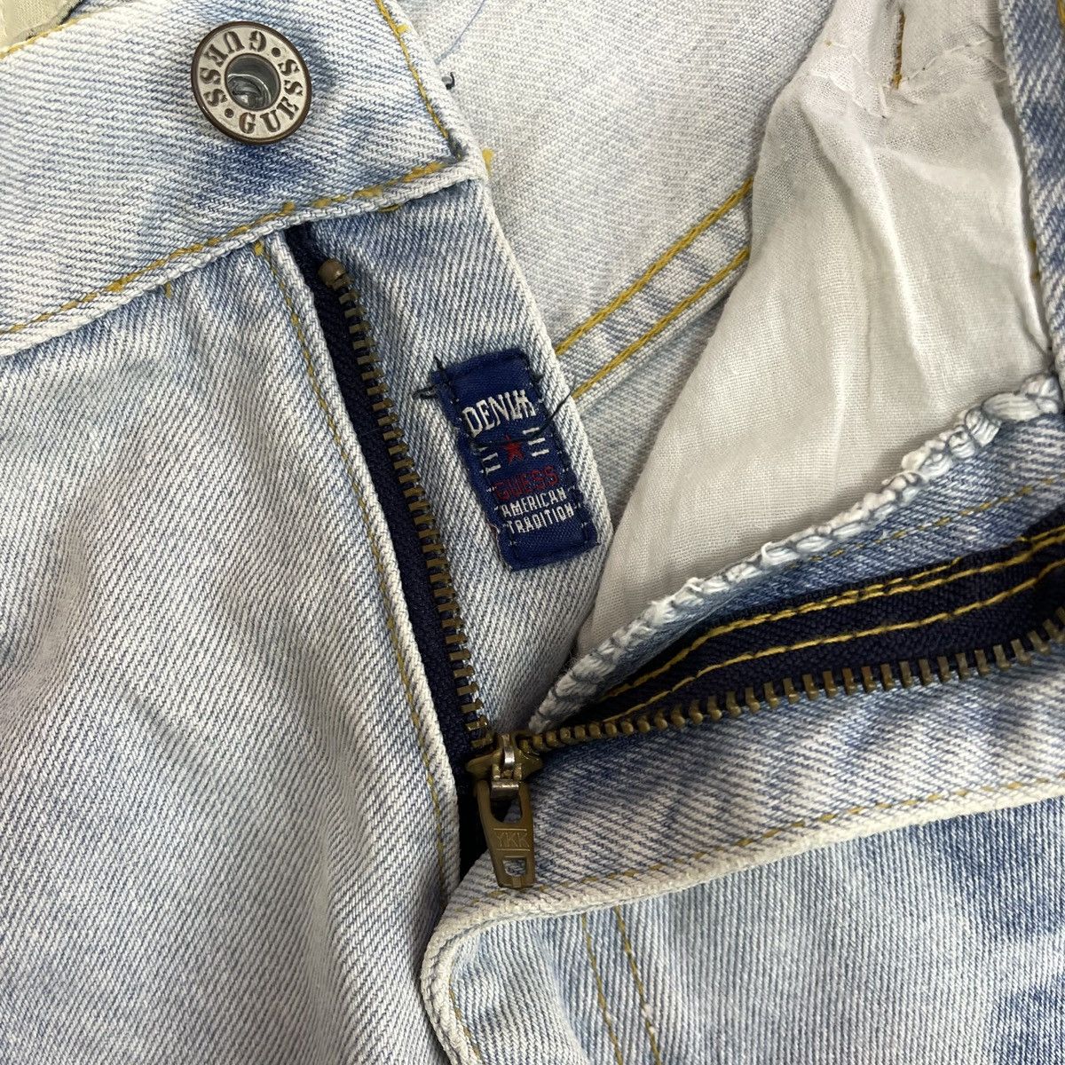 Guess 90s Vintage GUESS Custom Acid Wash Denim #1219/AQ Size US 38 / EU 54 - 11 Thumbnail