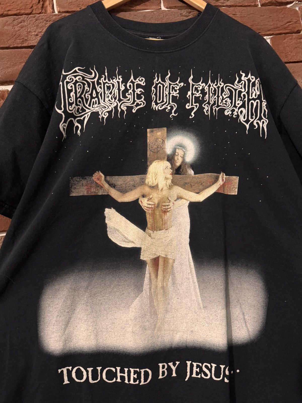 Band Tees Vintage 2000 Cradle of Filth Touched By Jesus Band Tshirt Size US XL / EU 56 / 4 - 7 Thumbnail