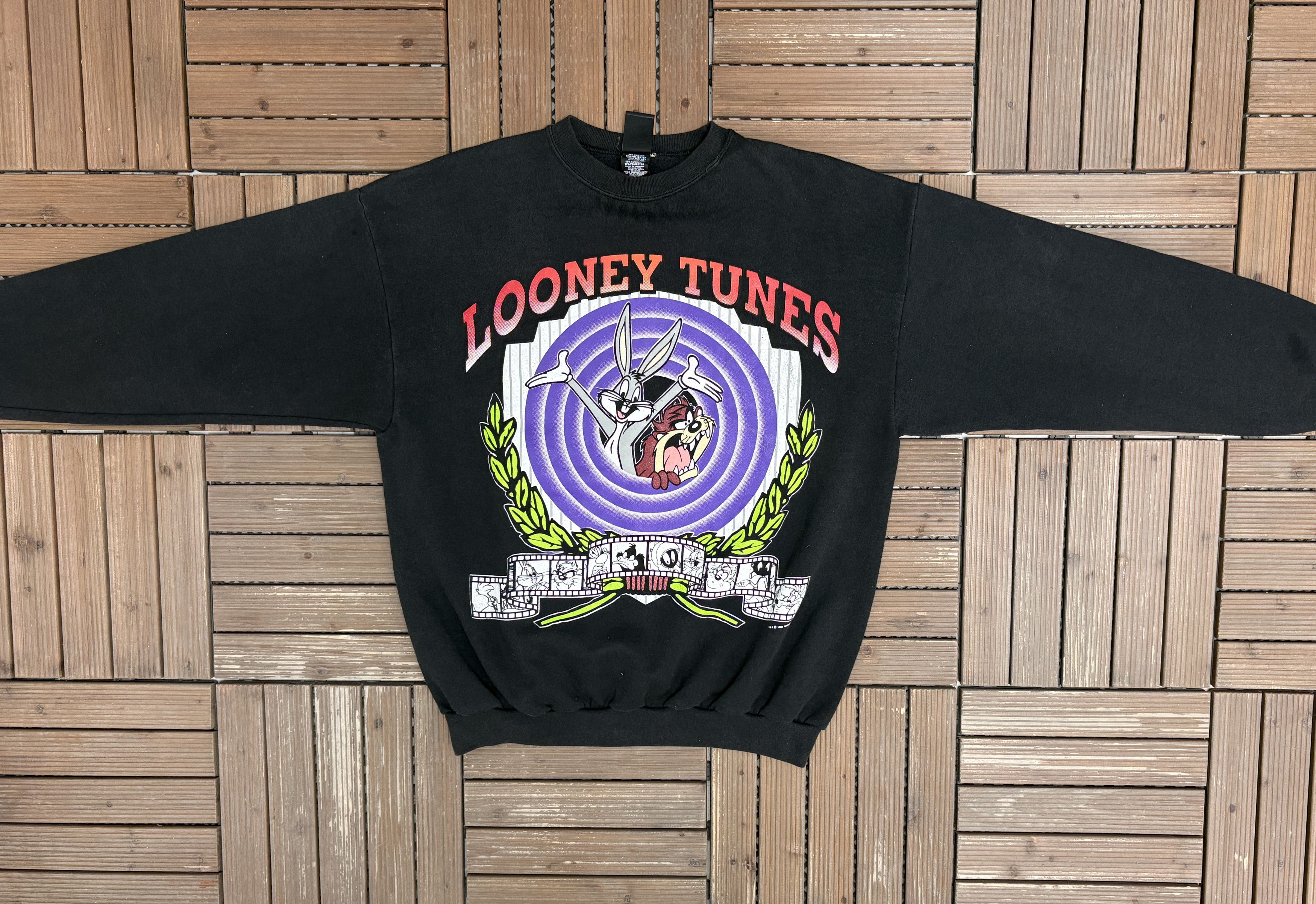 Vintage Looney Tunes Vintage Made in USA Black Crewneck Sweater Size US XXL / EU 58 / 5 - 6 Thumbnail