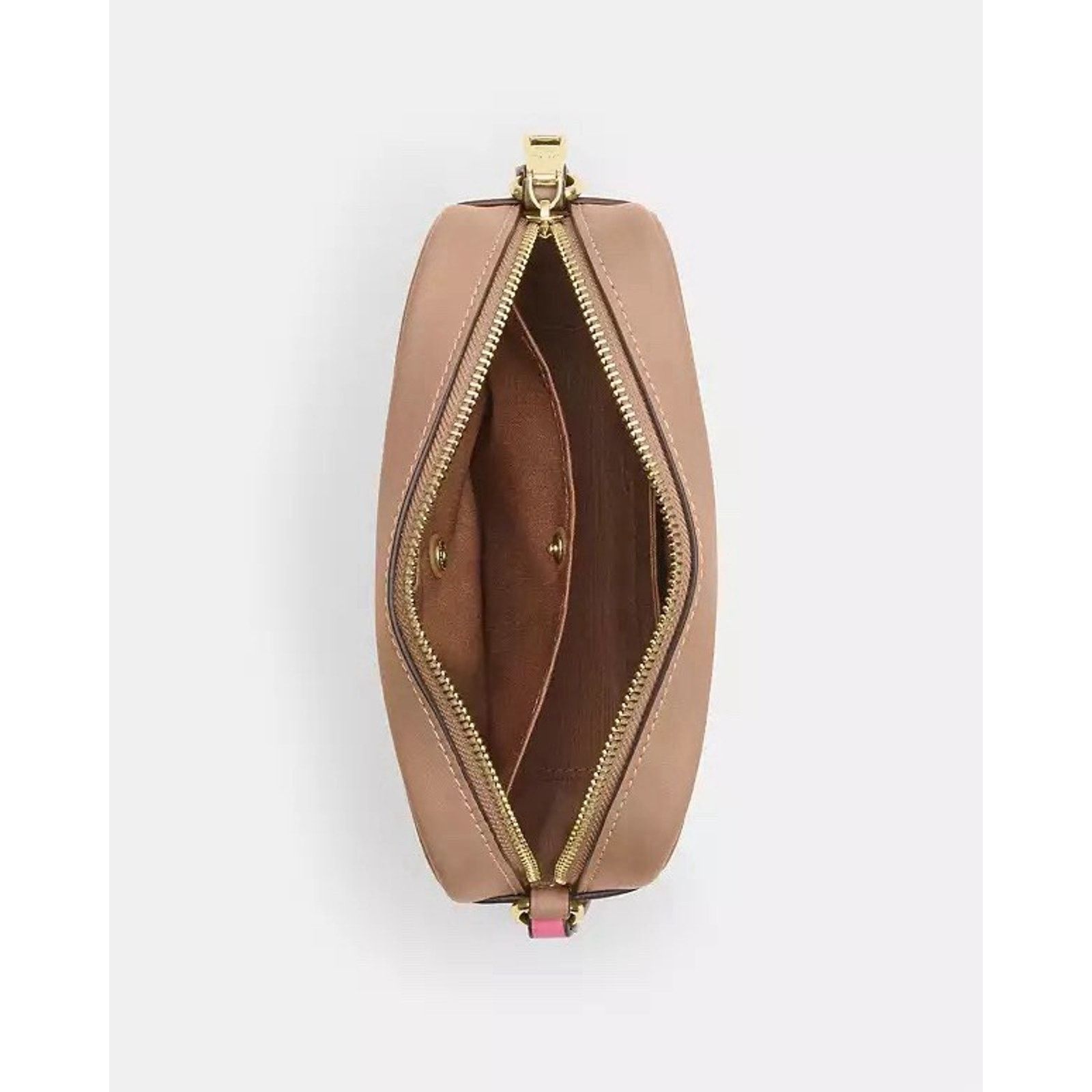 Coach NWT COACH Mini Jamie Camera Bag Plaid CBM37 Gold/Pink Size ONE SIZE - 7 Thumbnail