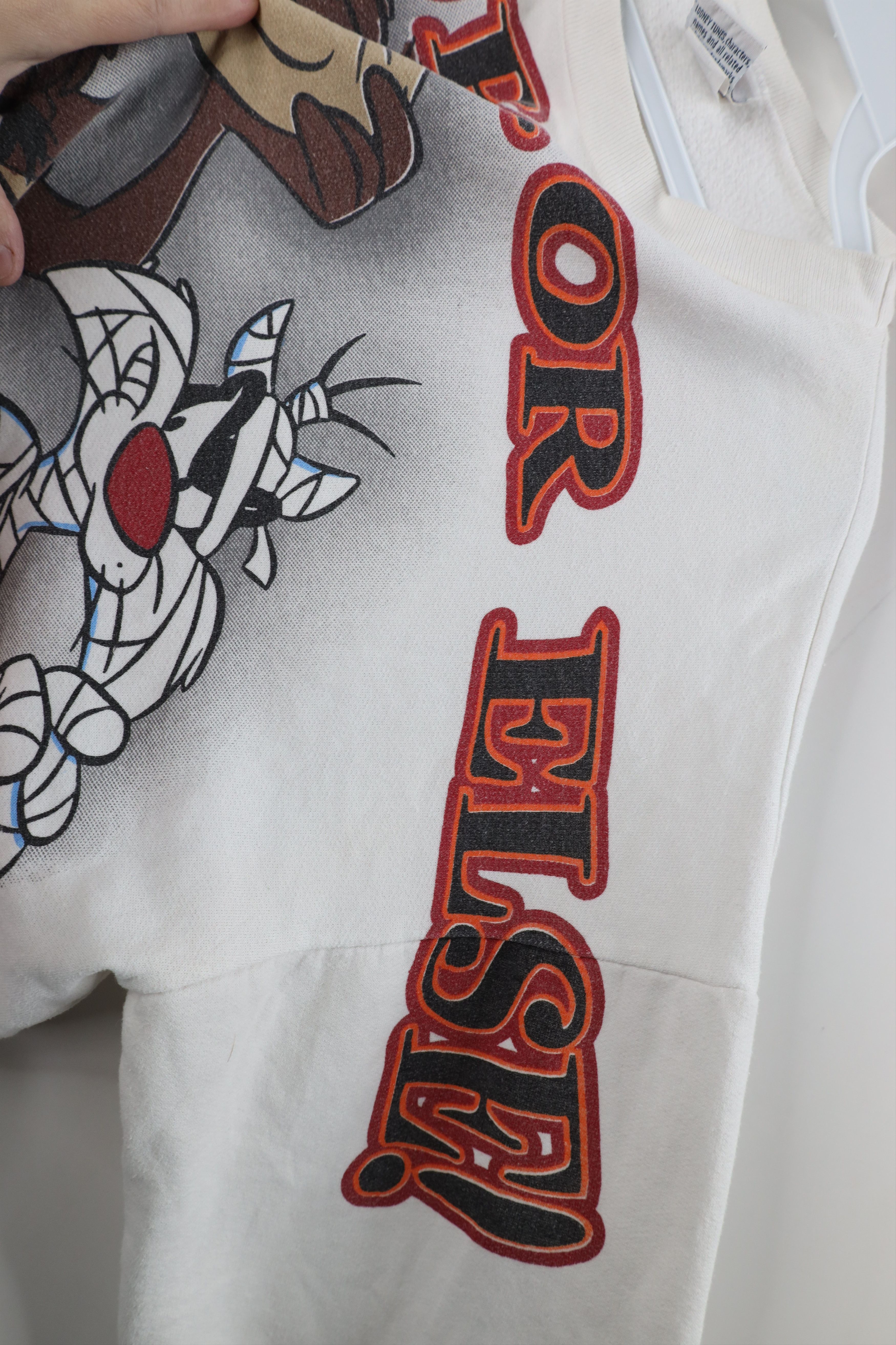 Vintage Vintage 90s Looney Tunes Over Print Halloween Sweatshirt USA Size XXL / US 16-18 / IT 52-54 - 7 Thumbnail