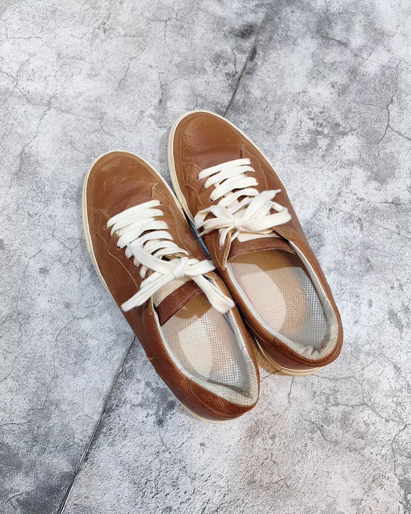 Brunello Cucinelli Brunello cucinelli full grain leather sneakers Size US 8 / EU 41 - 9 Thumbnail