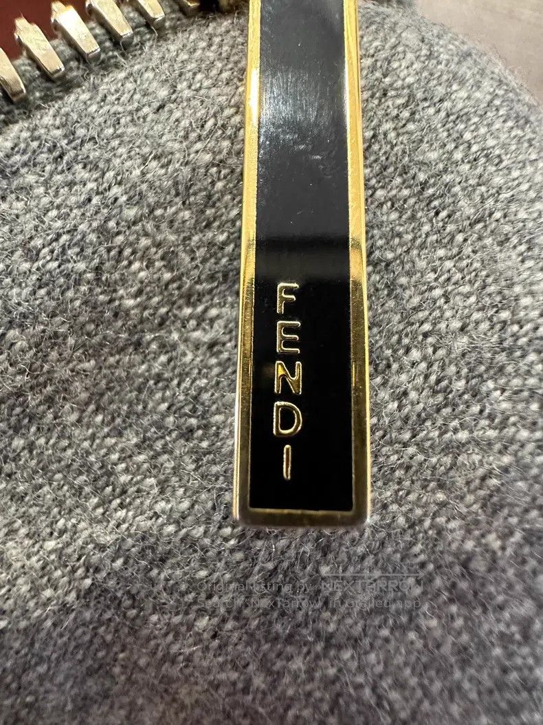 Fendi Fendi Gray and white, women's short-sleeved tee, wool blen Size XS / US 0-2 / IT 36-38 - 7 Thumbnail