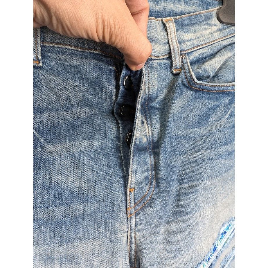 Amiri o1rshd1 Silk PJ Thrasher Jean in Clay Indigo Size US 32 / EU 48 - 9 Thumbnail