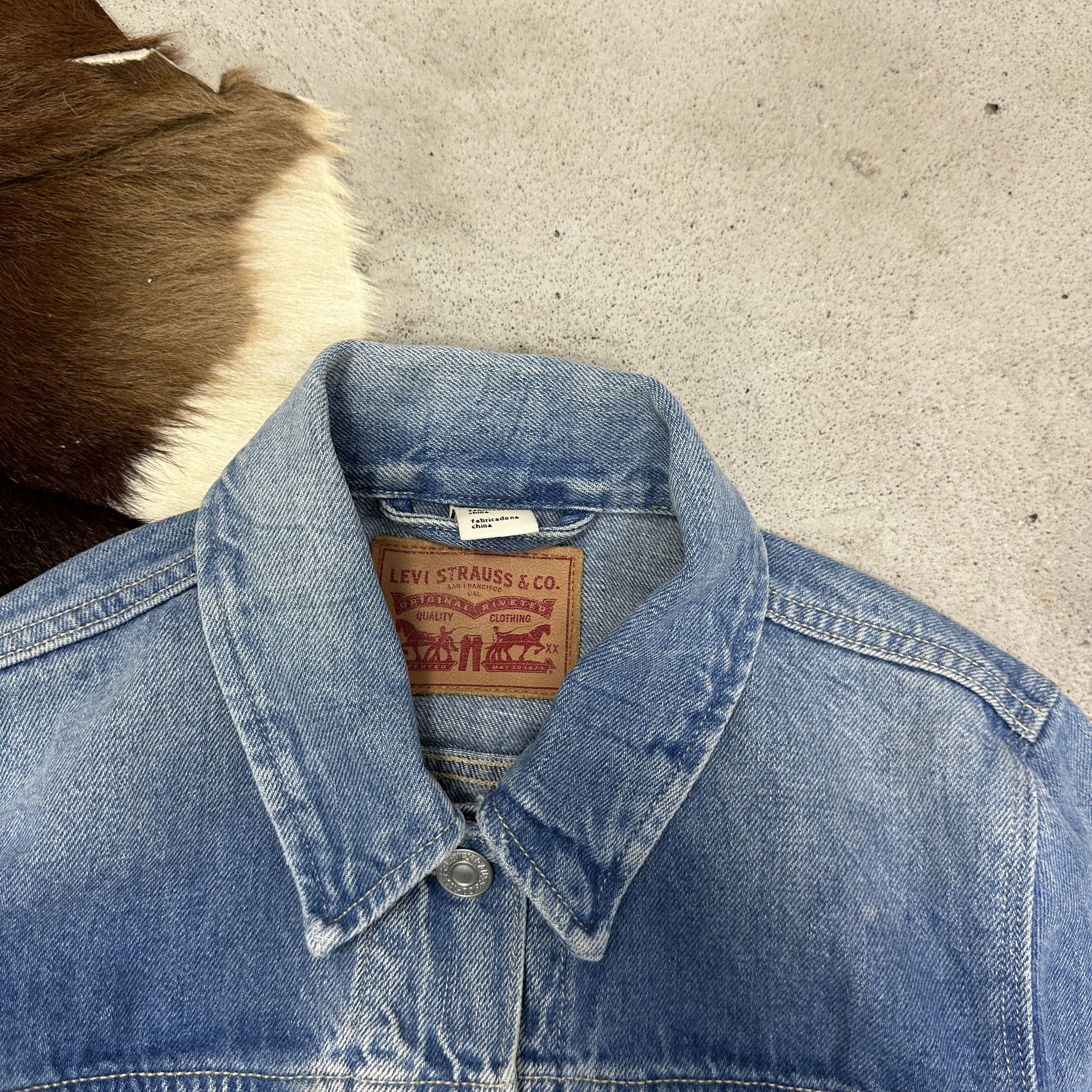 Levi's Vintage Denim Preppy Cropped Women's Levi's Jeans Jacket Y2K Size XS / US 0-2 / IT 36-38 - 4 Thumbnail