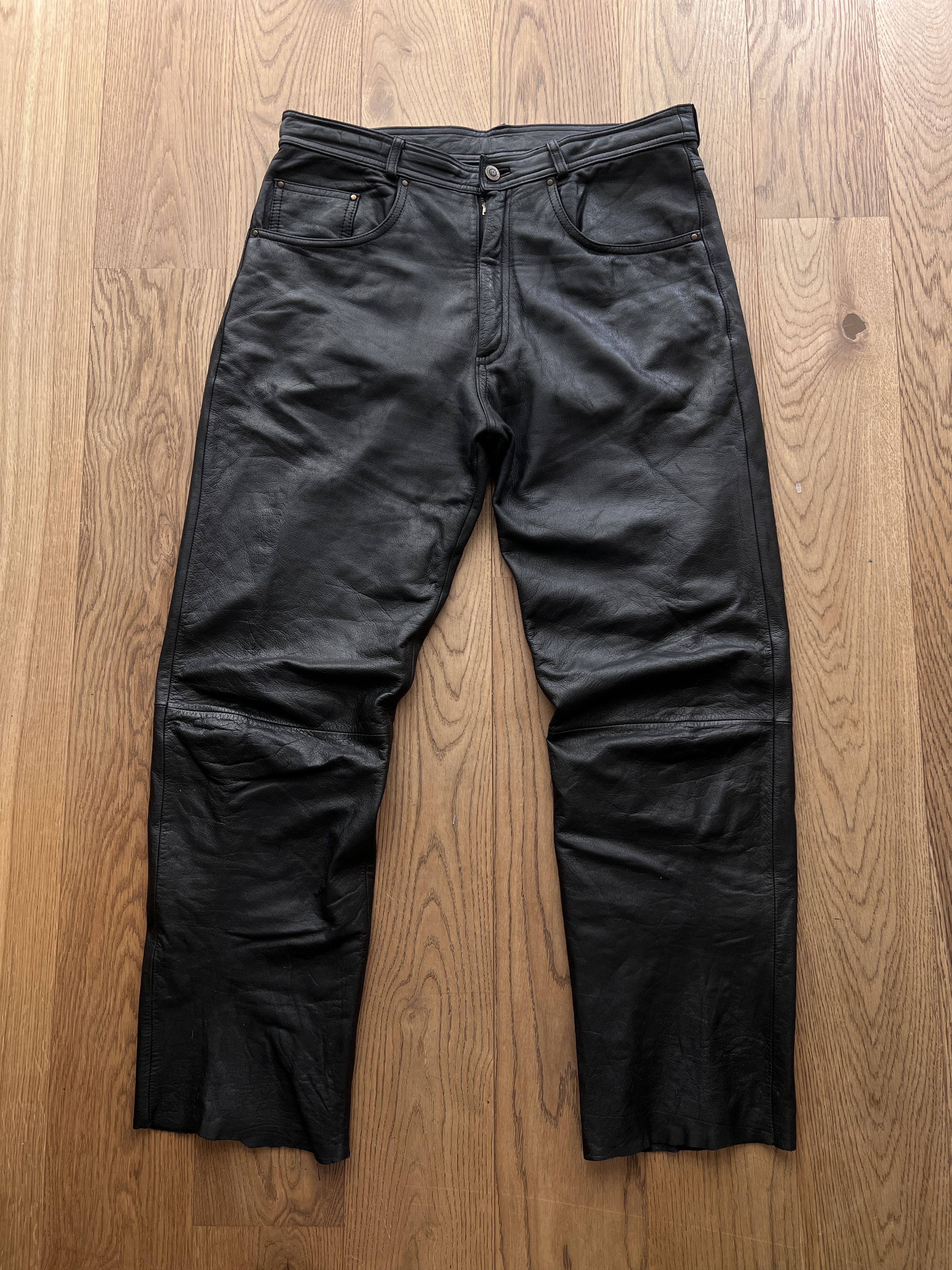 Hysteric Glamour Vintage shine leather pants balenciaga rick owens LGB vibe Size US 34 / EU 50 - 14 Thumbnail