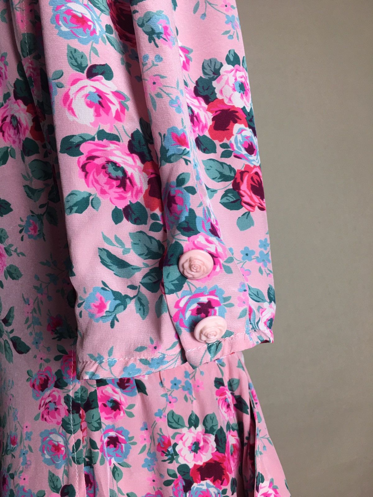 Emanuel Ungaro × Ungaro Paris × Vintage Emanuel Ungaro Silk Vintage Floral Midi Dress EU 44 Size M / US 6-8 / IT 42-44 - 6 Thumbnail