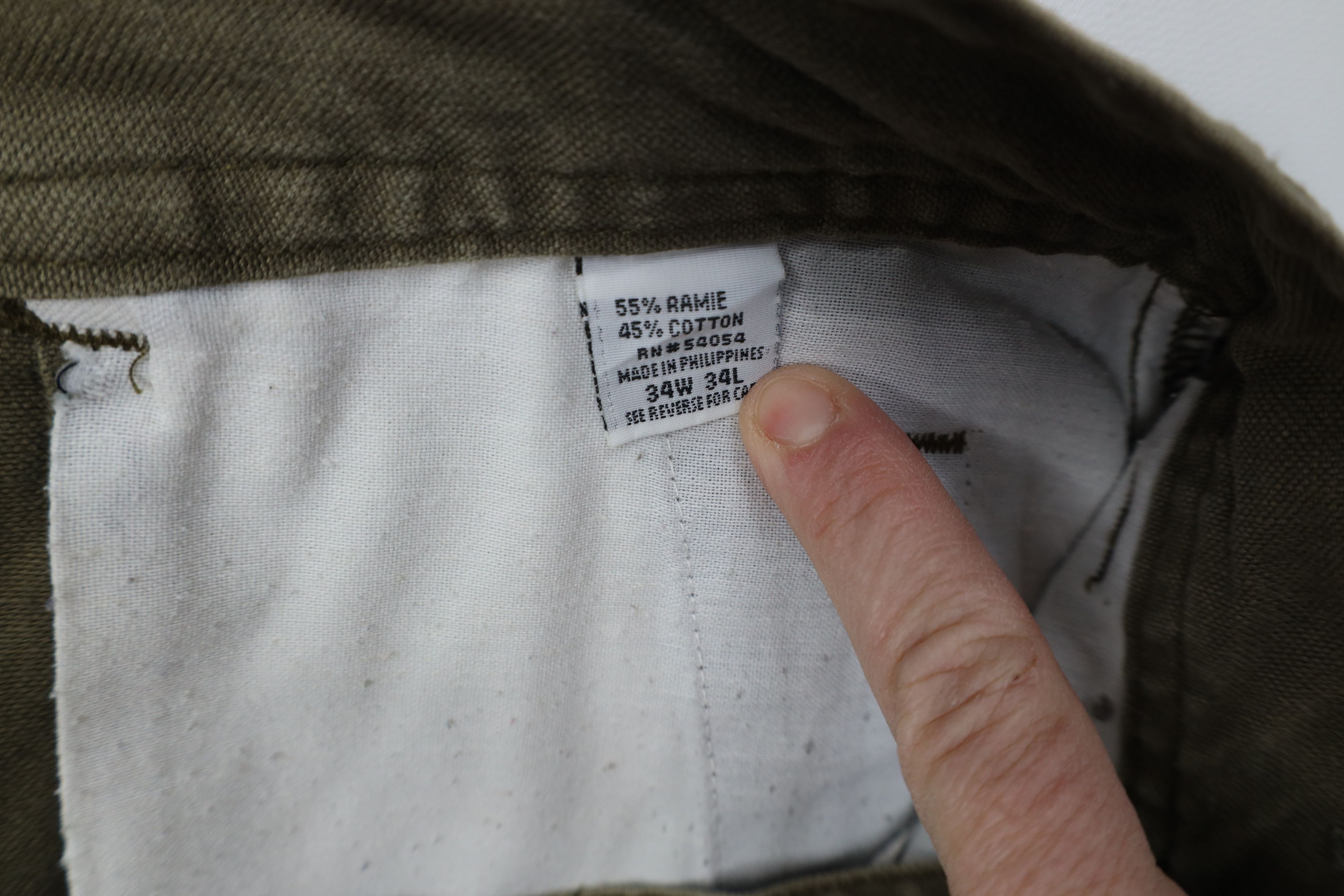 Vintage Vintage 90s Streetwear Relaxed Fit Baggy Cargo Pants Green Size US 34 / EU 50 - 10 Thumbnail