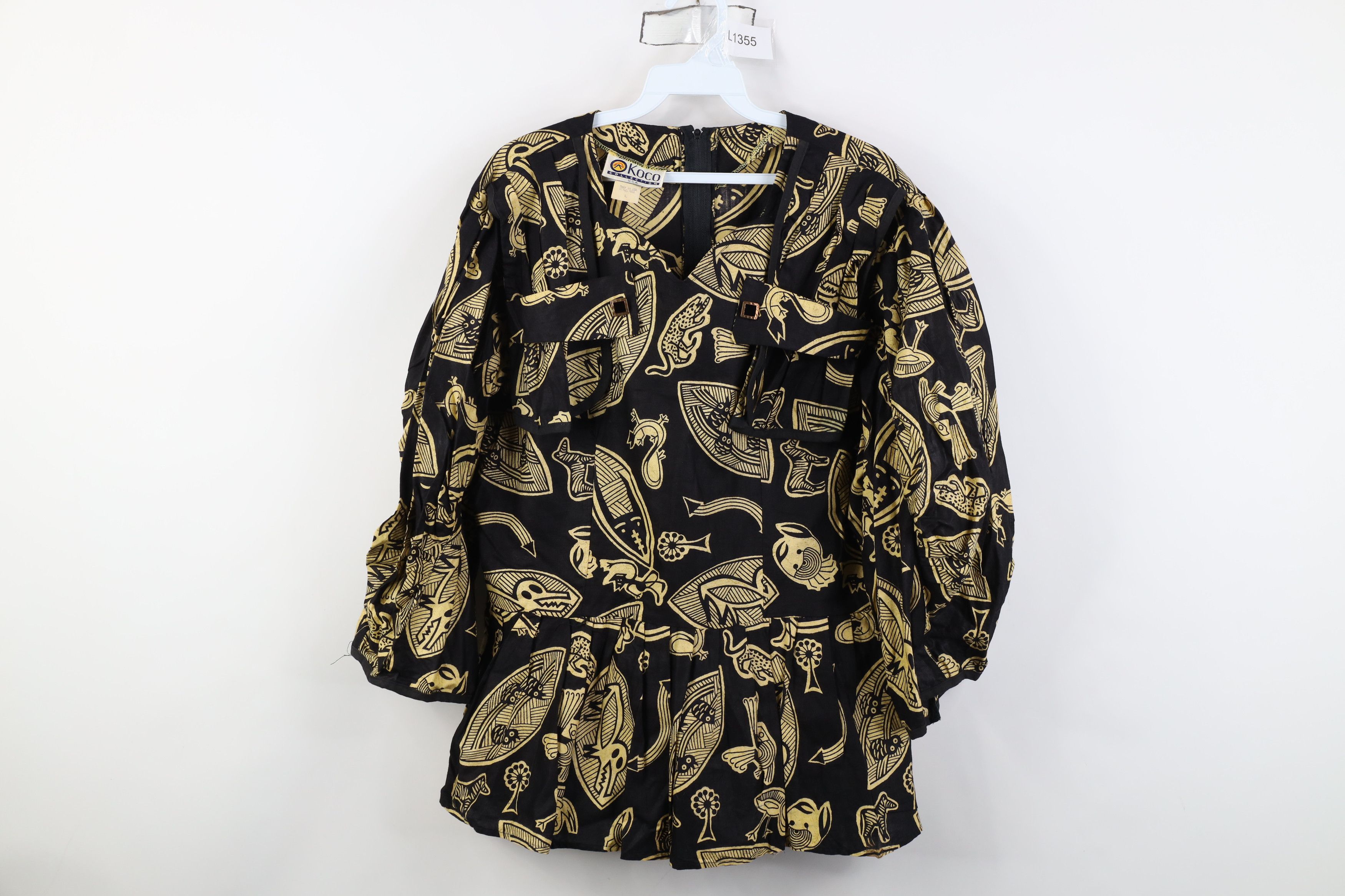 Vintage Vintage 70s Streetwear Art Frilled Blouse Shirt Top USA Size L / US 10 / IT 46 - 1 Thumbnail