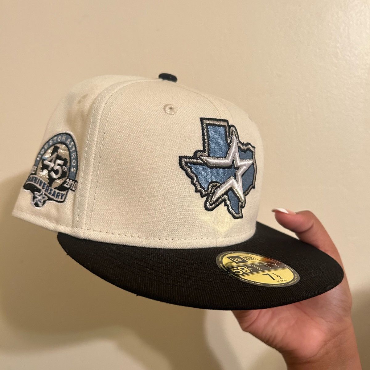 image of Mlb x New Era Houston Astros 1/2 in Off White, Men's