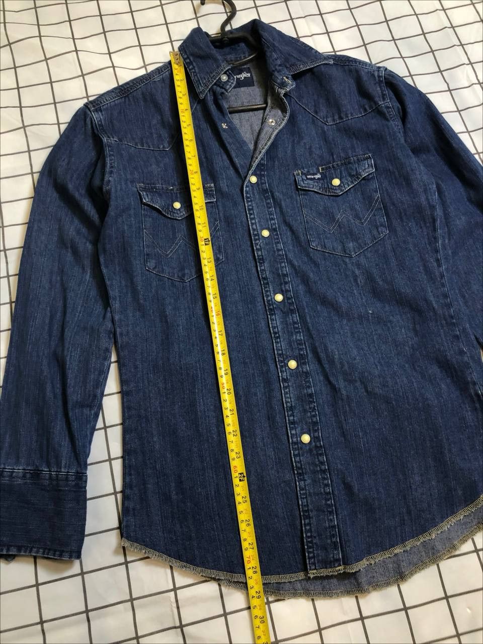 Wrangler Vintage Wrangler Western Pearl Snap Shirt Pockets Ranch Size US S / EU 44-46 / 1 - 6 Thumbnail