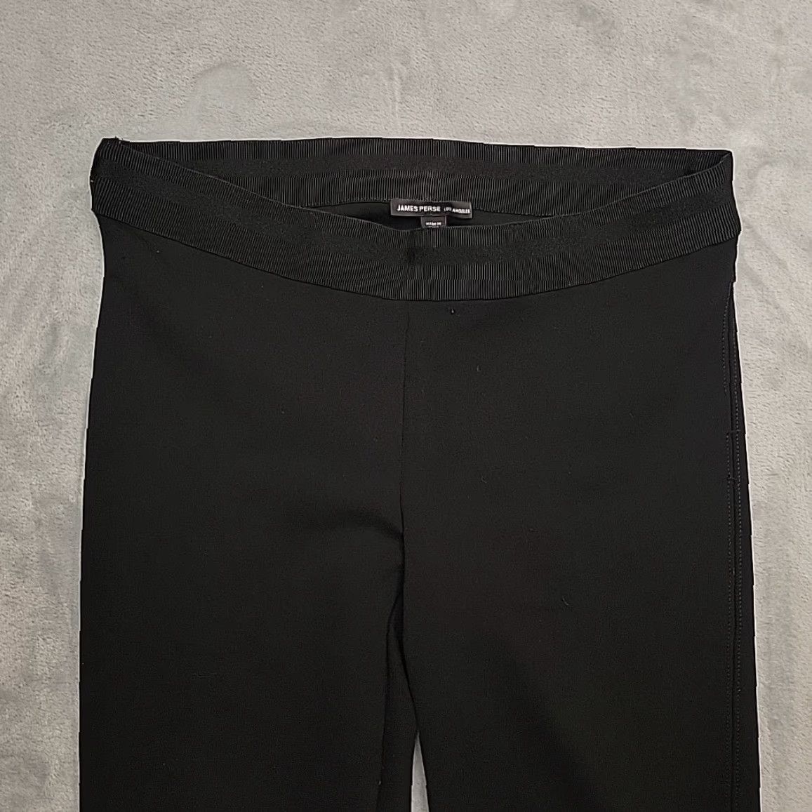 James Perse James Perse Leggings Womens 2 Black Stretch Athleisure Pants Minimalist Yoga Size 26" / US 2 / IT 38 - 2 Thumbnail