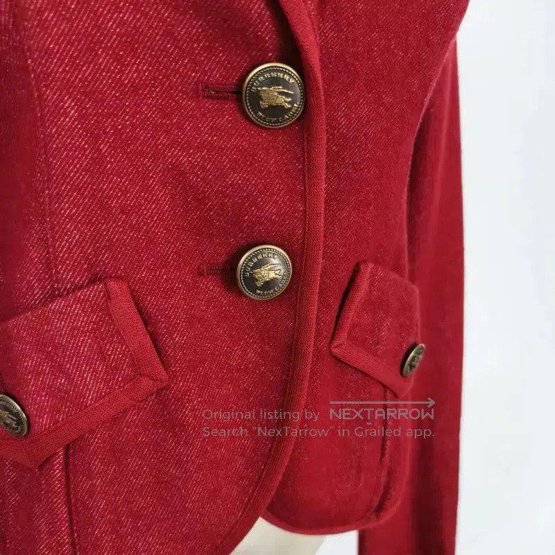 Burberry Burberry Red Wool Blend Long Sleeve Cardigan. Size M / US 6-8 / IT 42-44 - 4 Thumbnail