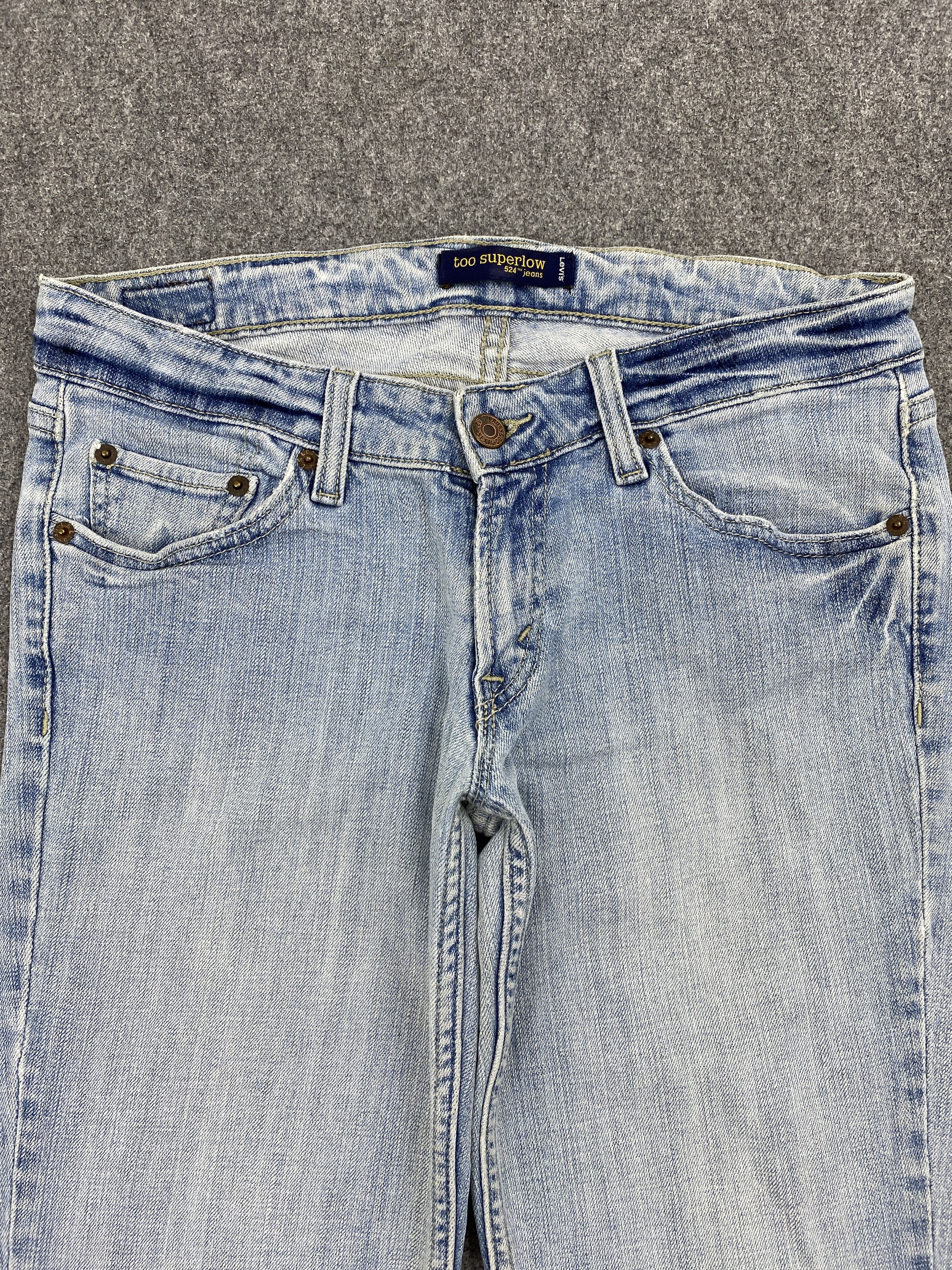 Levi's × Vintage Vintage Levis 524 Low Bootcut Denim Jeans Size US 30 / EU 46 - 2 Thumbnail
