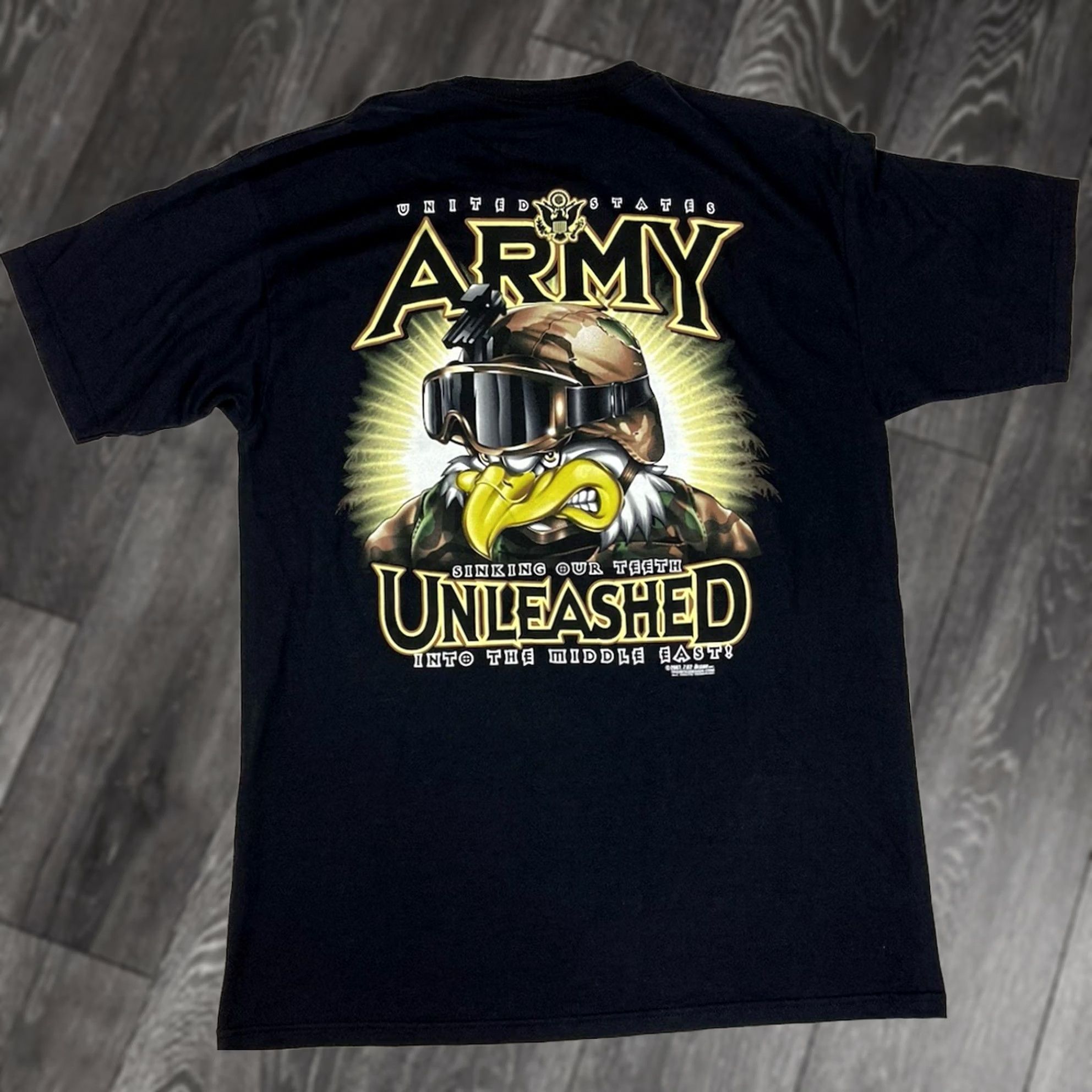 4SDESIGNS 7.62 Designs US Army Graphic T-shirt Men Large Black Cotton Crew Neck Short Sleeve Size US L / EU 52-54 / 3 - 1 Thumbnail