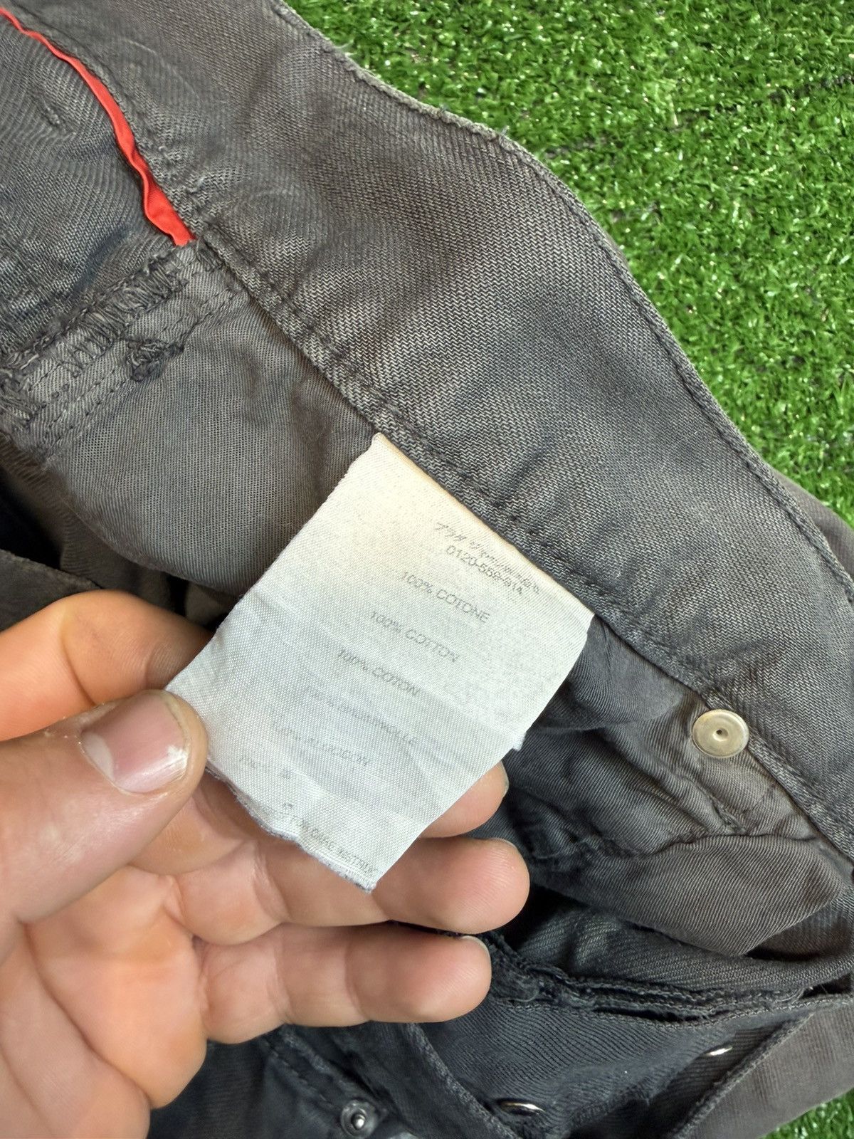 Prada Vintage y2k Prada Custom Denim Gray Avantgarde Distressed Sh Size US 32 / EU 48 - 8 Thumbnail