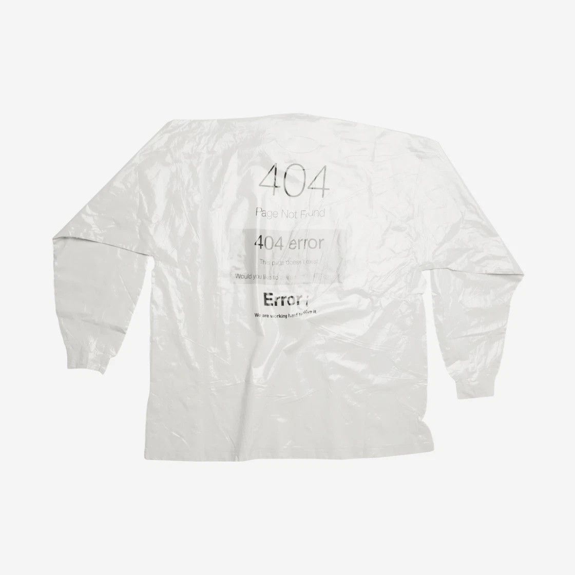 Balenciaga oc11z0225 Loading Error Neckline Long Sleeve T-Shirt Size US S / EU 44-46 / 1 - 2 Thumbnail
