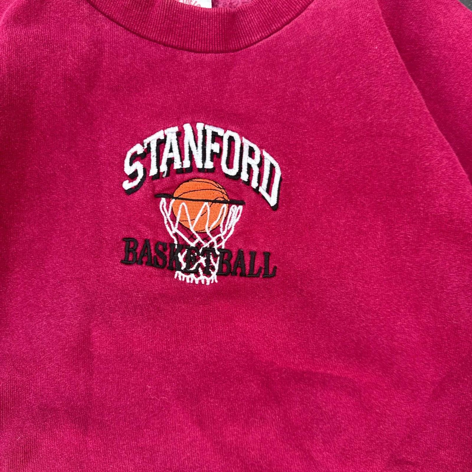 Fruit Of The Loom Vintage 90s Stanford Basketball Crewneck – Size Large Size US L / EU 52-54 / 3 - 3 Thumbnail