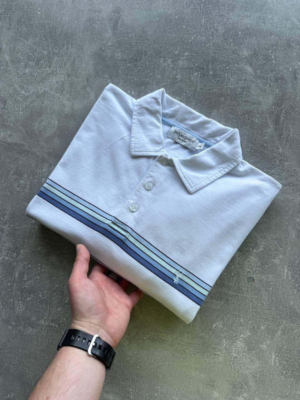 Yves Saint Laurent ysl yves saint laurent polo t shirt XXL Size US XXL / EU 58 / 5 - 3 Thumbnail