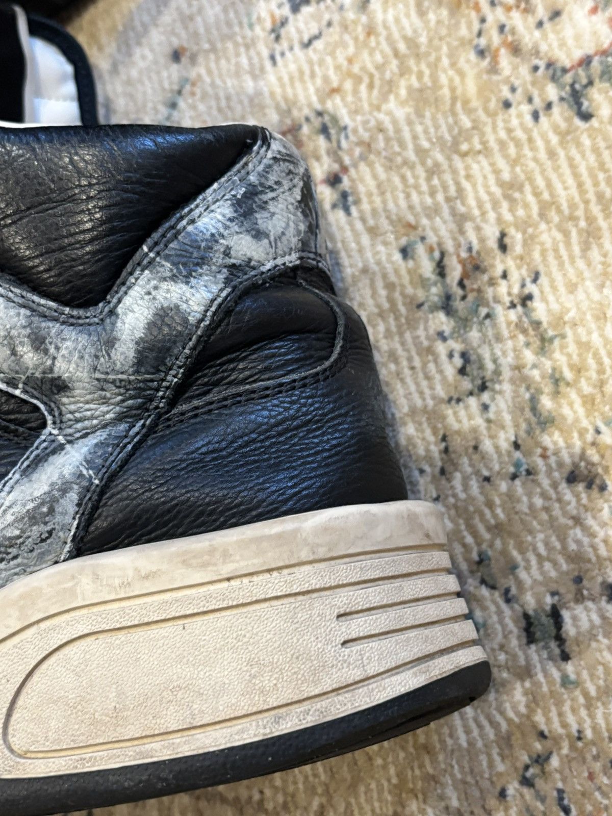 Converse × Rick Owens Drkshdw Painted Rick Owens Turbowpns Size US 12 / EU 45 - 5 Thumbnail