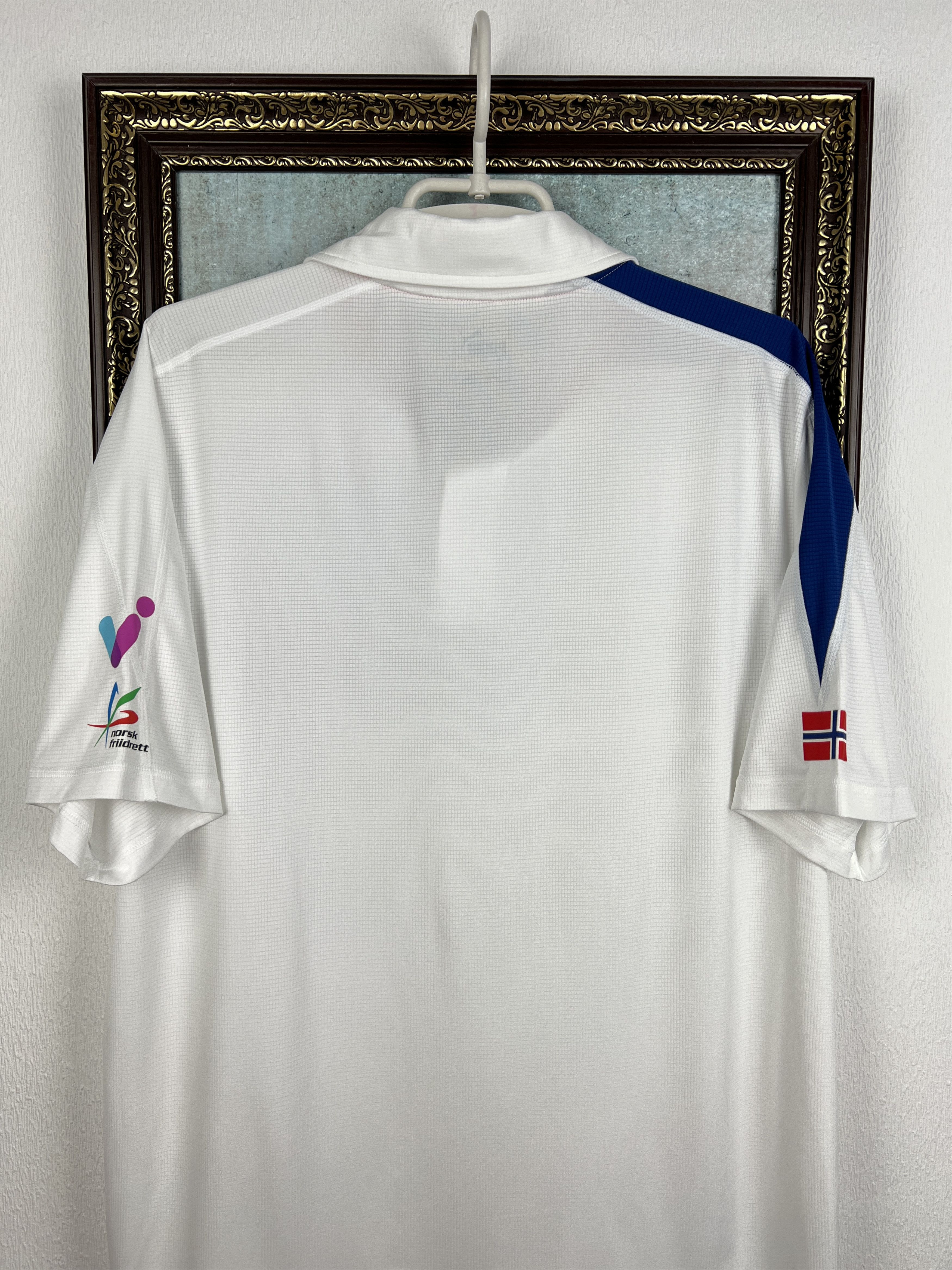Puma Norway White Olympic Shirt Polo National Team Jersey Trikot Size US L / EU 52-54 / 3 - 9 Thumbnail