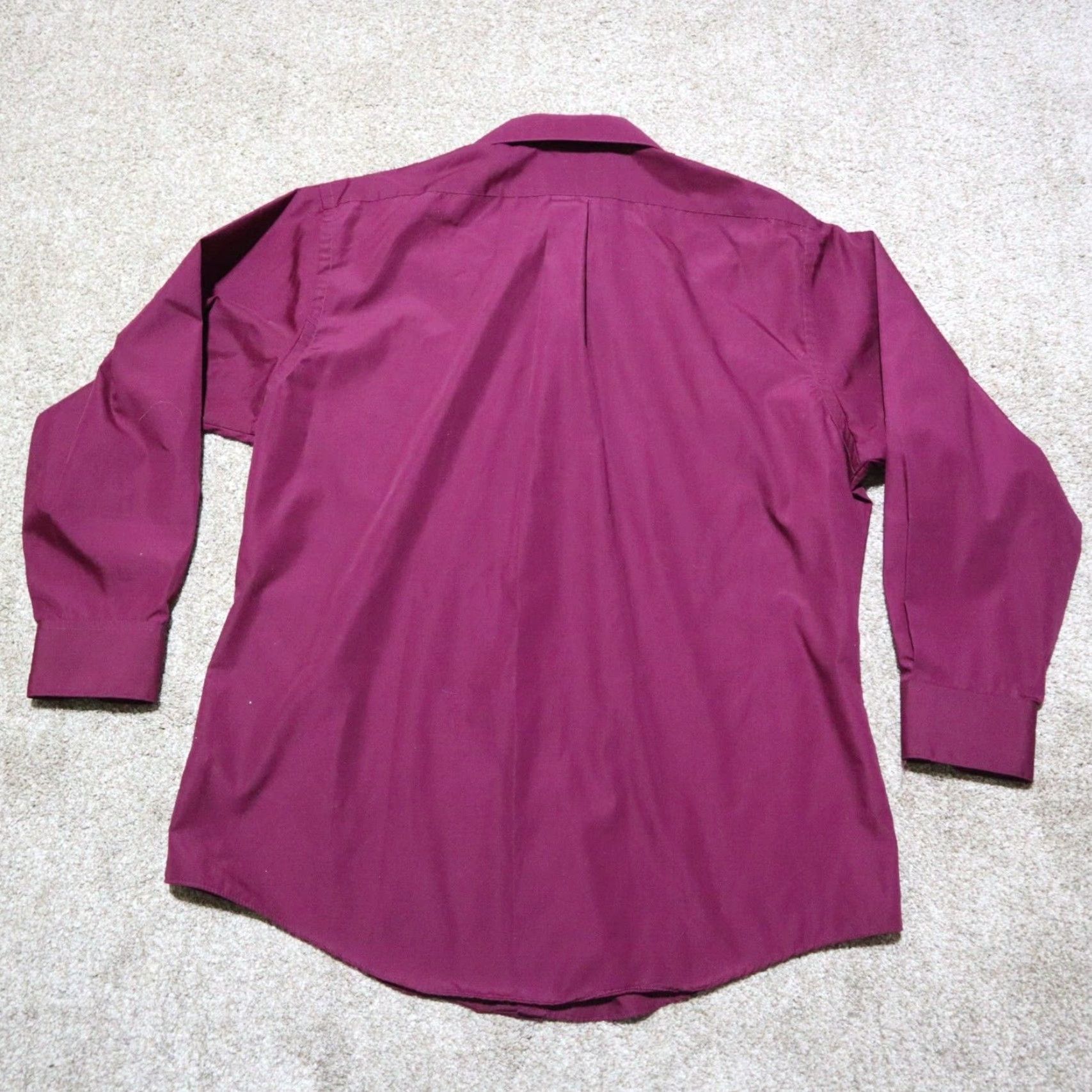 Van Heusen Van Heusen Shirt Button-Up 17 32/33 Purple Long Sleeve Mens Size 17 32/33 Cotton Blend Striped Casual Front Button-Up Shirt Mens Size US XL / EU 56 / 4 - 8 Thumbnail