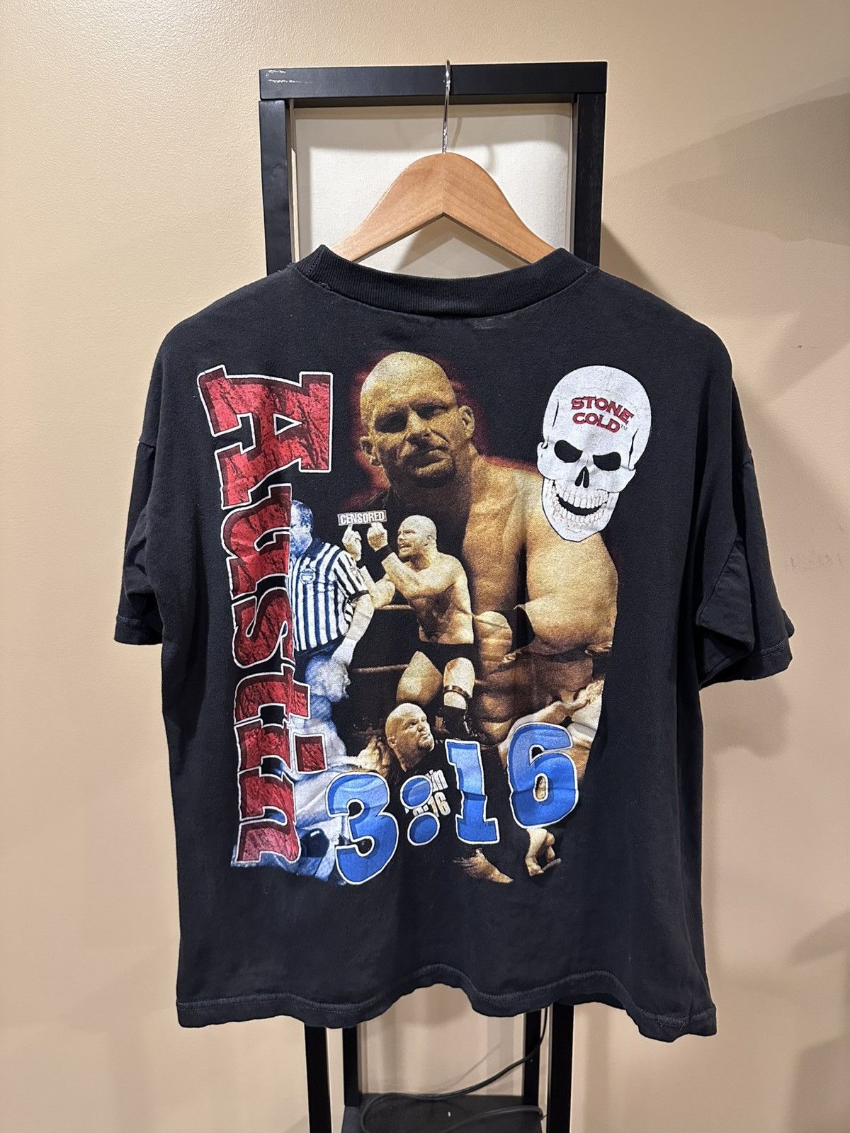 Rap Tees Vintage Stone Cold Steve Austin WWF 90s Rap Tee T-Shirt Size US L / EU 52-54 / 3 - 2 Thumbnail