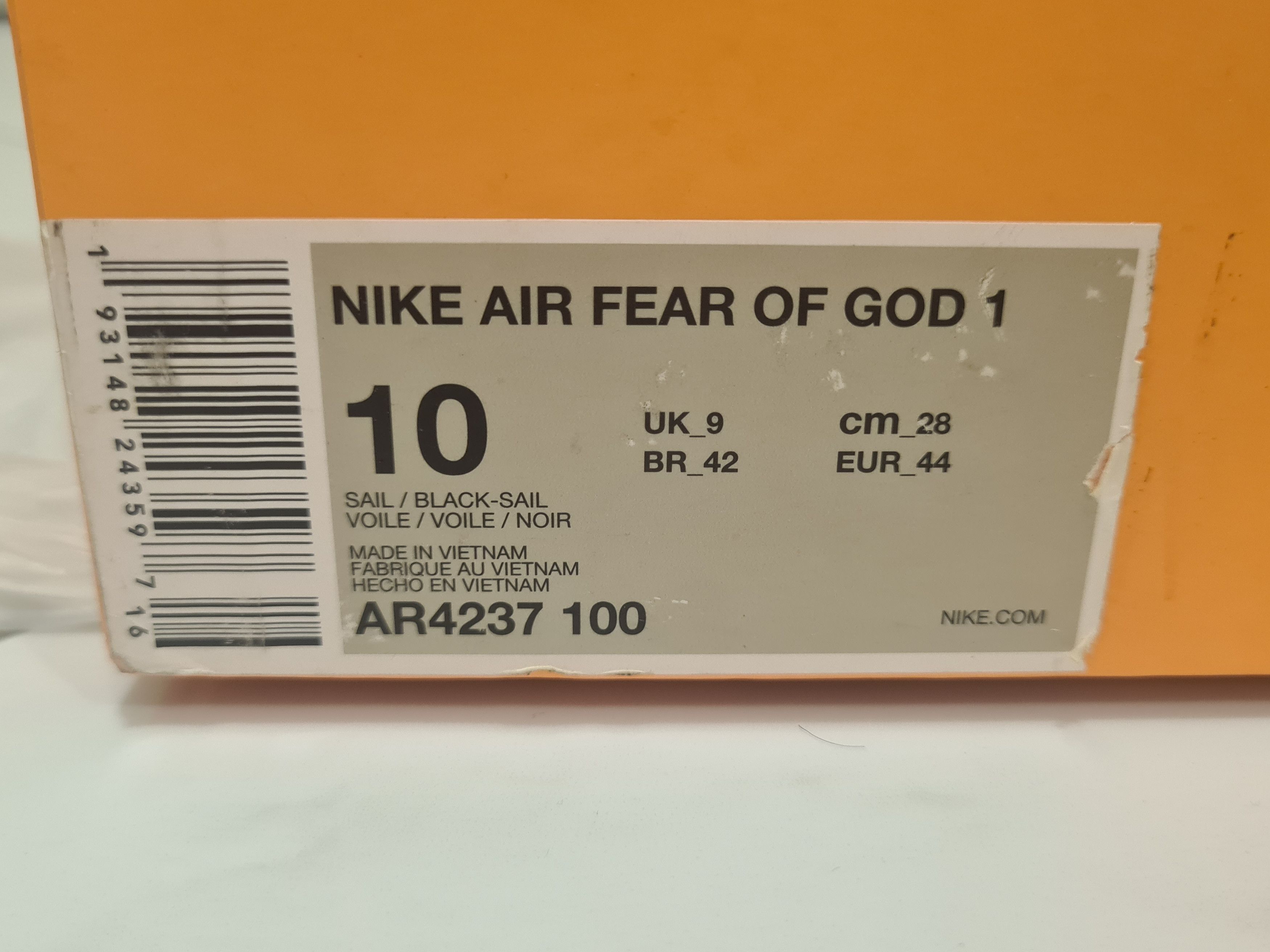 Fear of God × Nike Nike Fear of god Sail Size US 10 / EU 43 - 2 Thumbnail