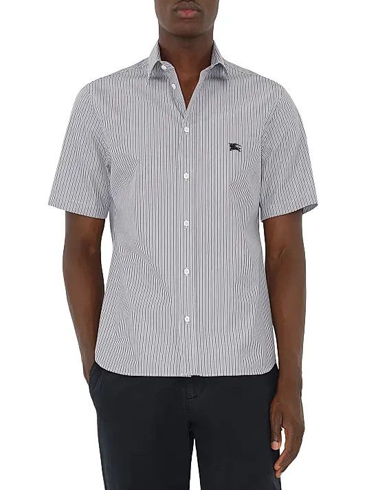 Burberry os11x0326 Striped Short-Sleeve Shirt in Black/White Size US S / EU 44-46 / 1 - 3 Thumbnail