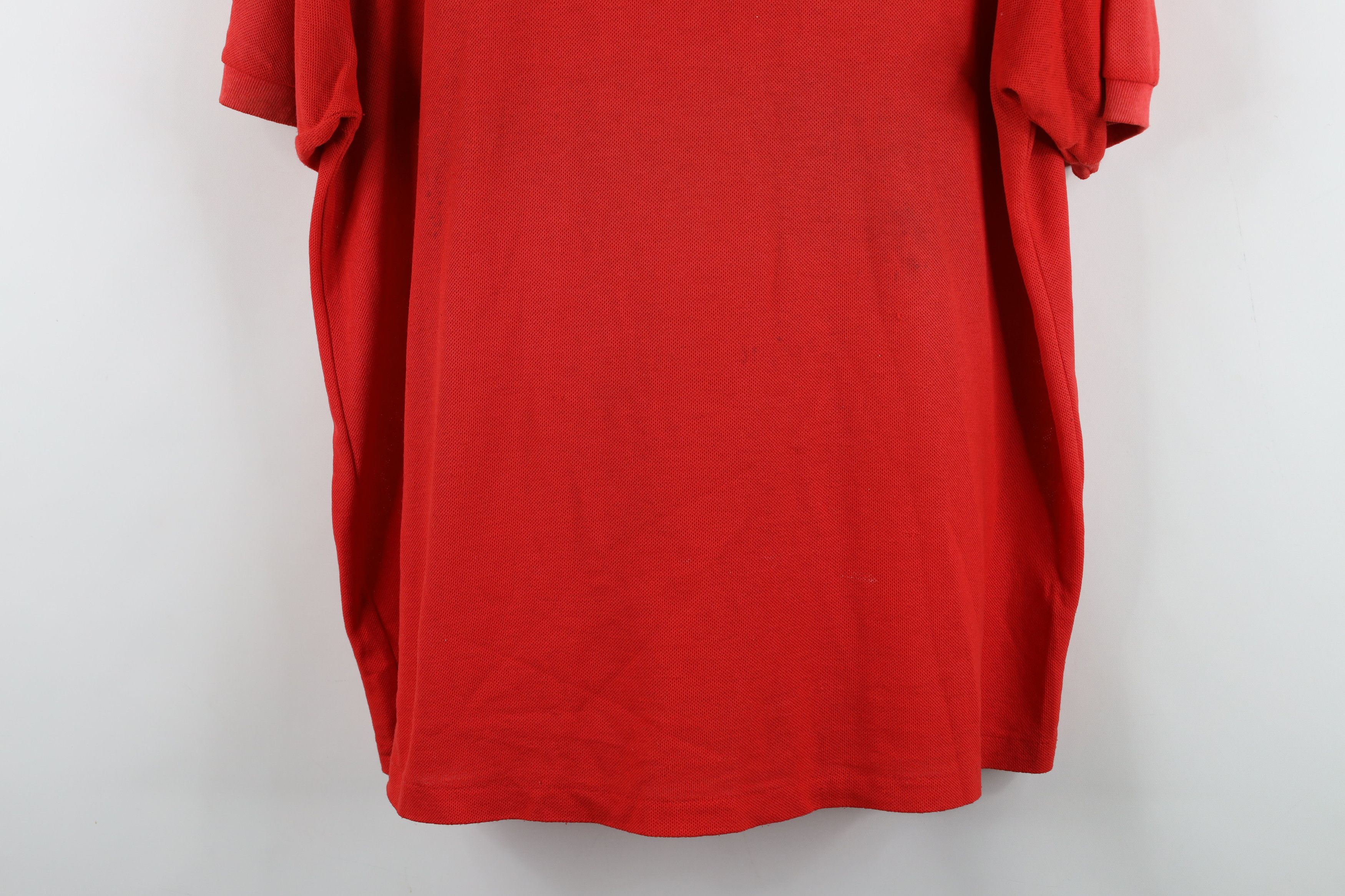 Vintage Vintage 80s 90s Dolphin Aviation Jet Service Polo Shirt Red Size US L / EU 52-54 / 3 - 3 Thumbnail