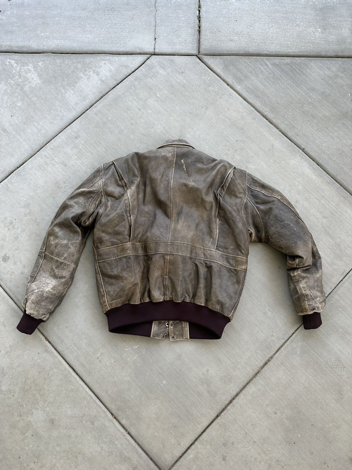 Leather SUPERFORTRESS B-2 BROWN LEATHER JACKET LARGE Size US L / EU 52-54 / 3 - 2 Thumbnail