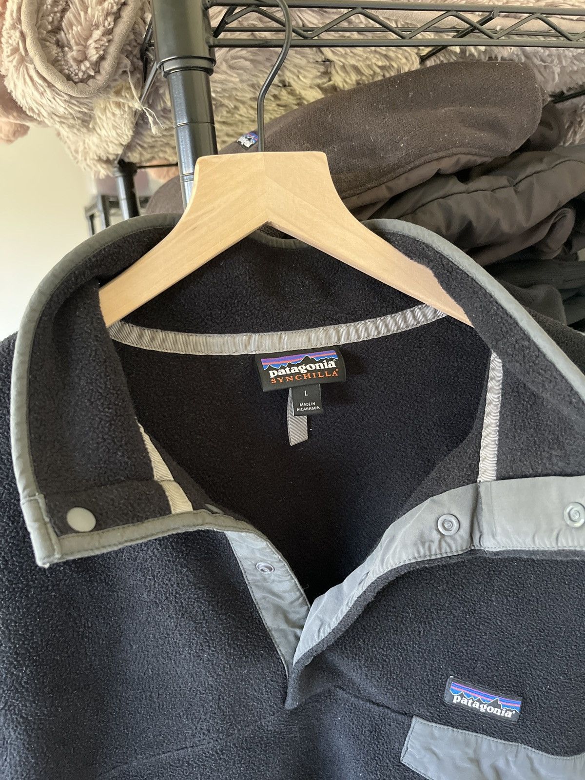 Image of Patagonia Synchilla Size L in Black, Men's