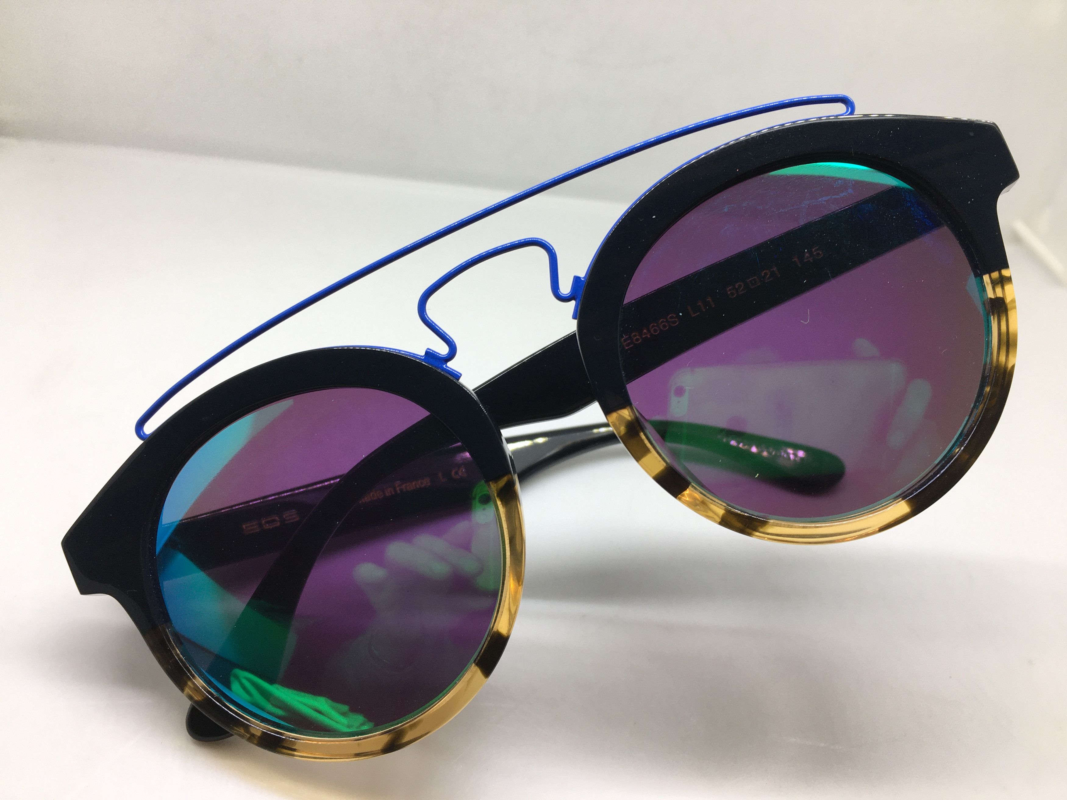 Other EOS Handmade Acetate Black Tortoise Round Sunglasses Size ONE SIZE - 5 Thumbnail
