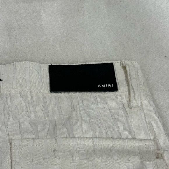Amiri AMIRI Wide-Leg Cargo Pants Monogram White Men’s Size 30 Size US 30 / EU 46 - 9 Thumbnail