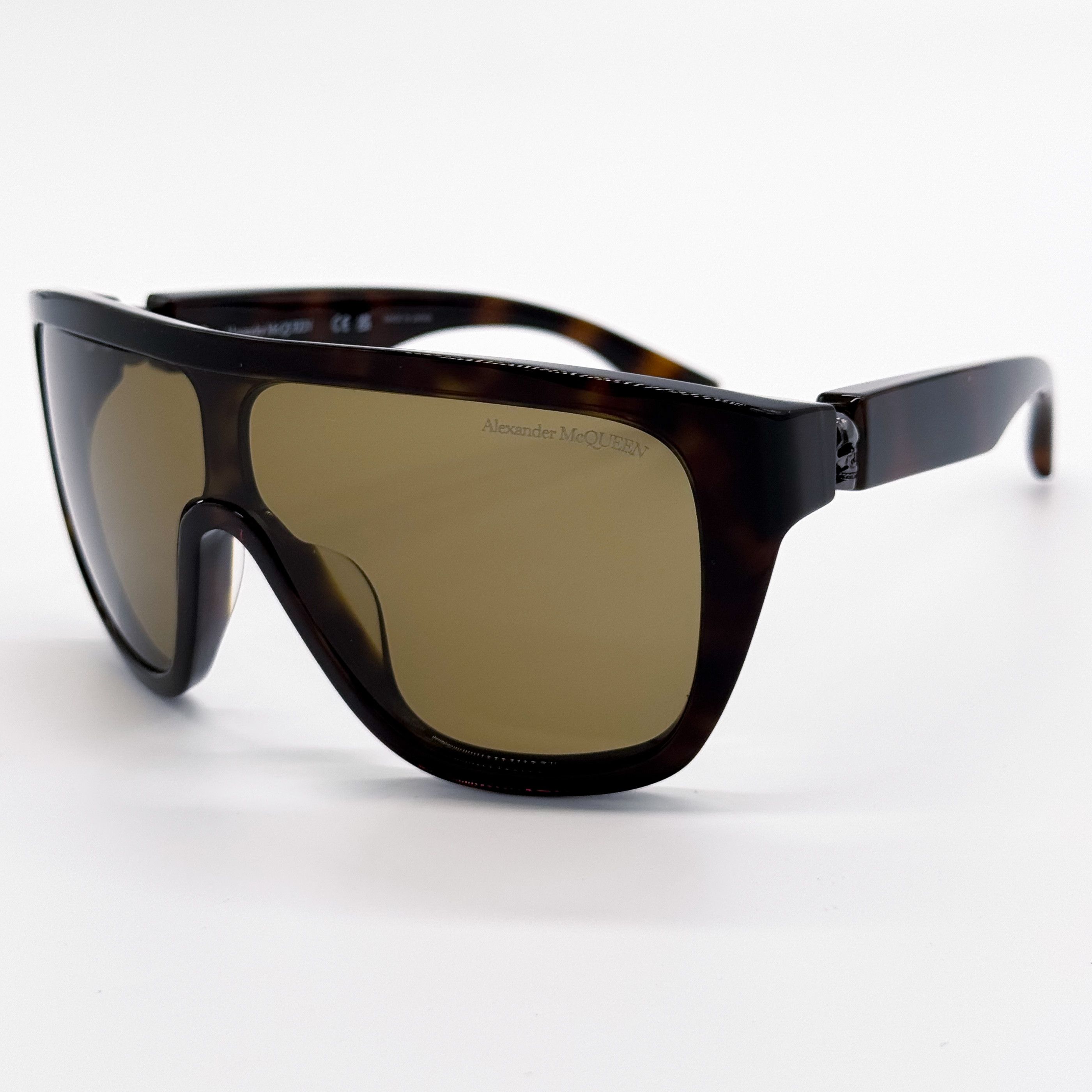 Alexander McQueen NEW ALEXANDER MCQUEEN AM0430S 005 MEN HAVANA SUNGLASSES Size ONE SIZE - 1 Thumbnail