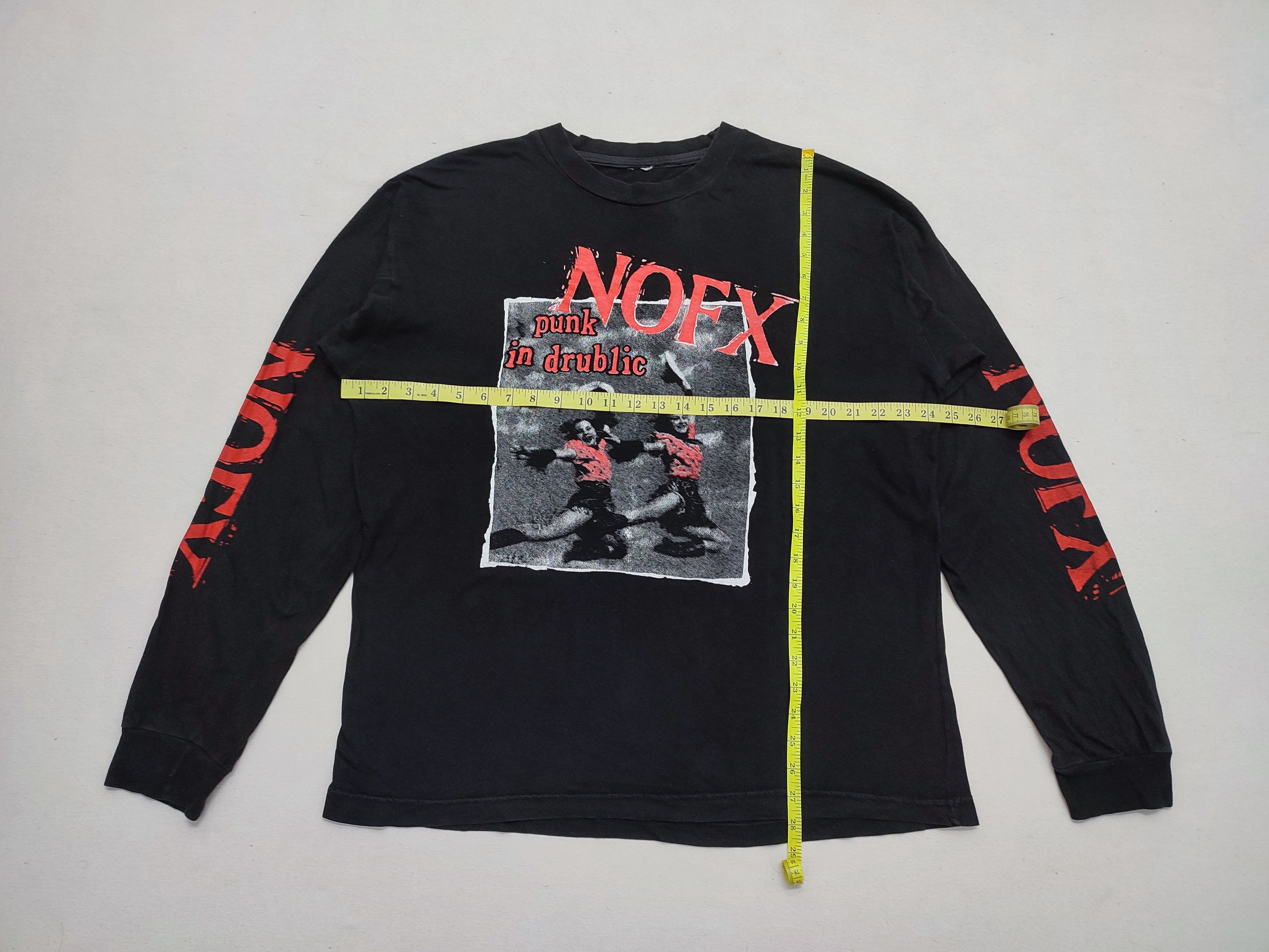 Vintage Vintage 1990s NOFX Punk In Drublic Album Long Sleeve Tee Size US XL / EU 56 / 4 - 3 Thumbnail