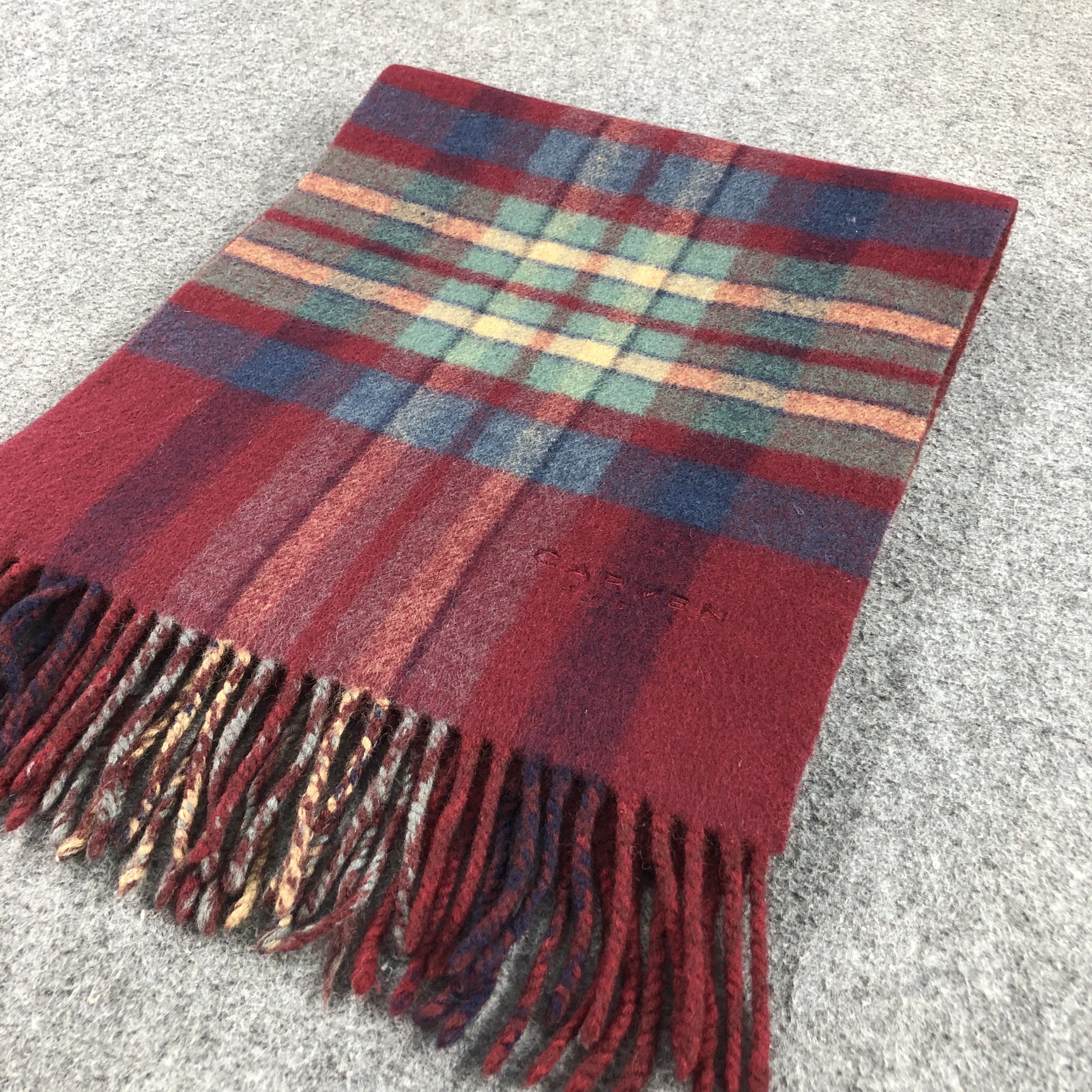 Carven Carven Tartan Wool Scarf Muffler V974 Size ONE SIZE - 3 Thumbnail
