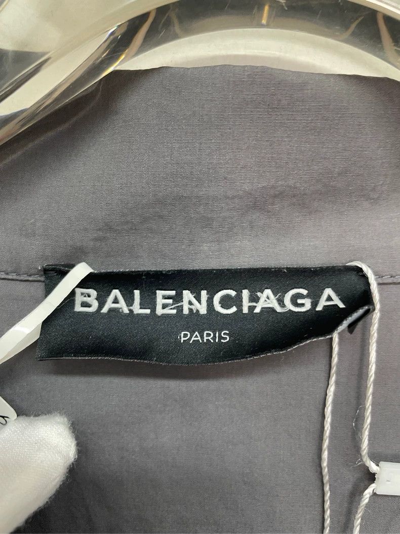 Balenciaga Balenciaga Grey-blue stitching jacket Size US XXS / EU 40 - 3 Thumbnail