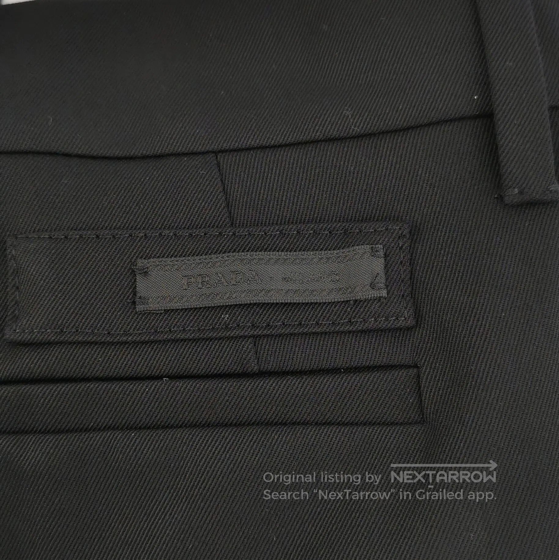 Prada Prada Black Cotton Blend Trousers Size 4. Size 39" - 4 Thumbnail