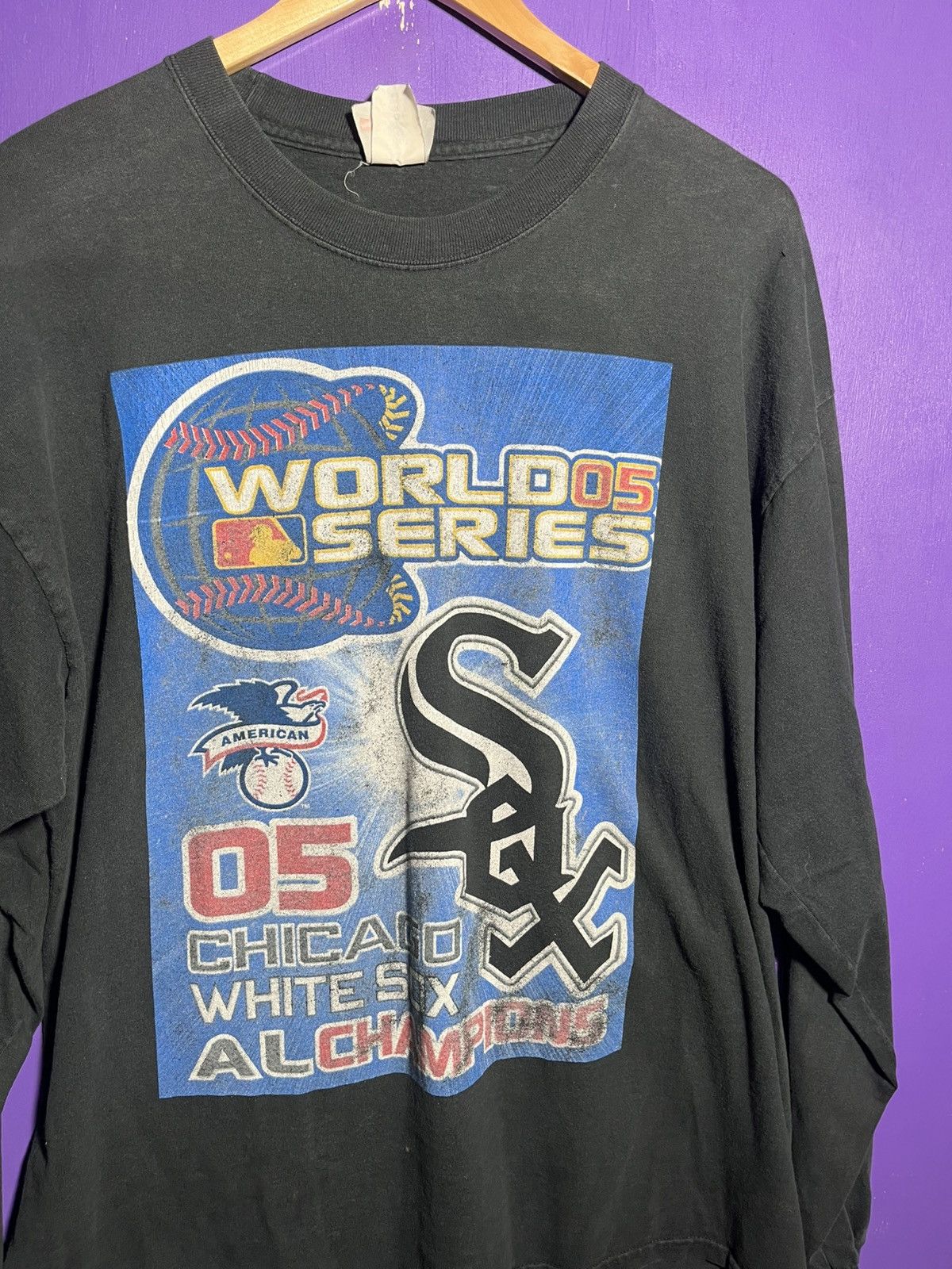 MLB Vintage 2005 Chicago White Sox World Series rap tee Size US XL / EU 56 / 4 - 3 Thumbnail