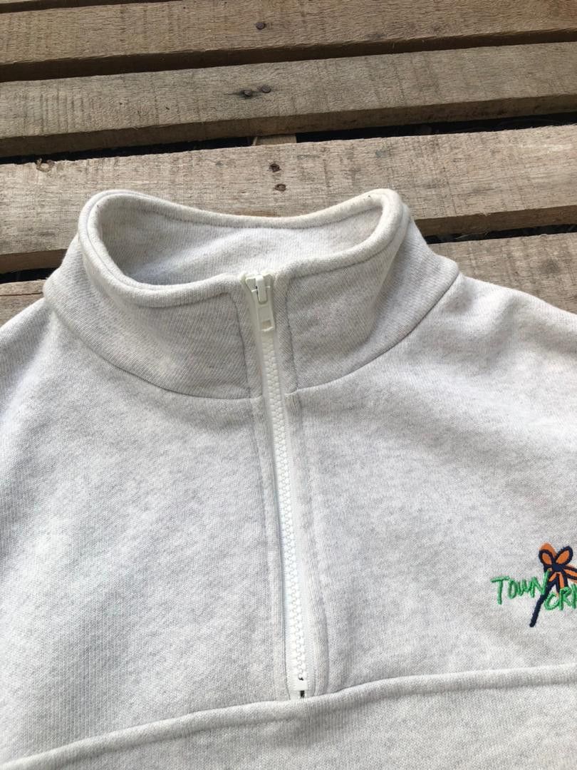 Towncraft Vintage Towncraft "Peace And Flower" Half-Zip Sweatshirt Size US XXL / EU 58 / 5 - 5 Thumbnail